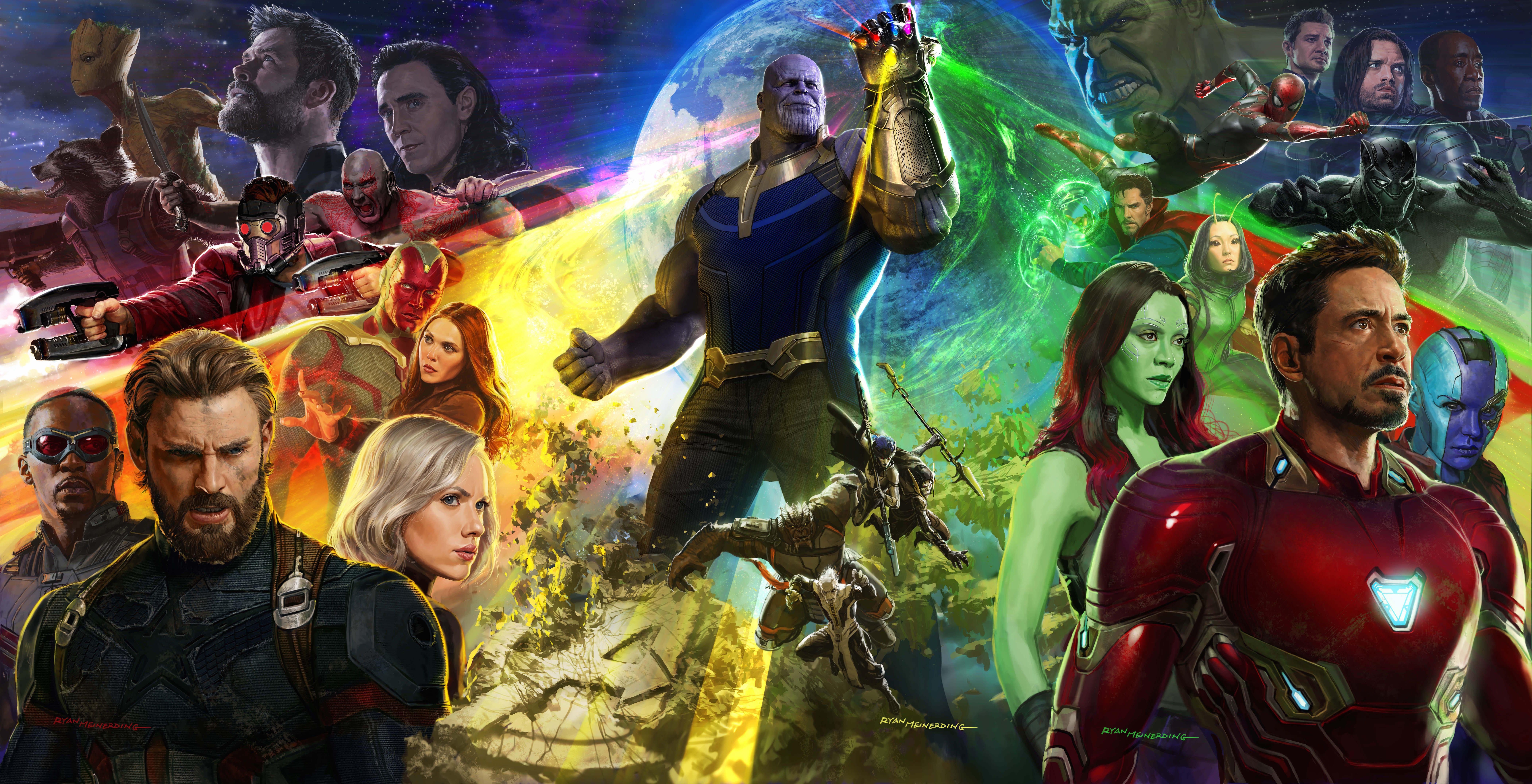 Wallpaper Avengers Infinity War, Thanos, Captain America, The Avengers, Fictional Character, Background Free Image