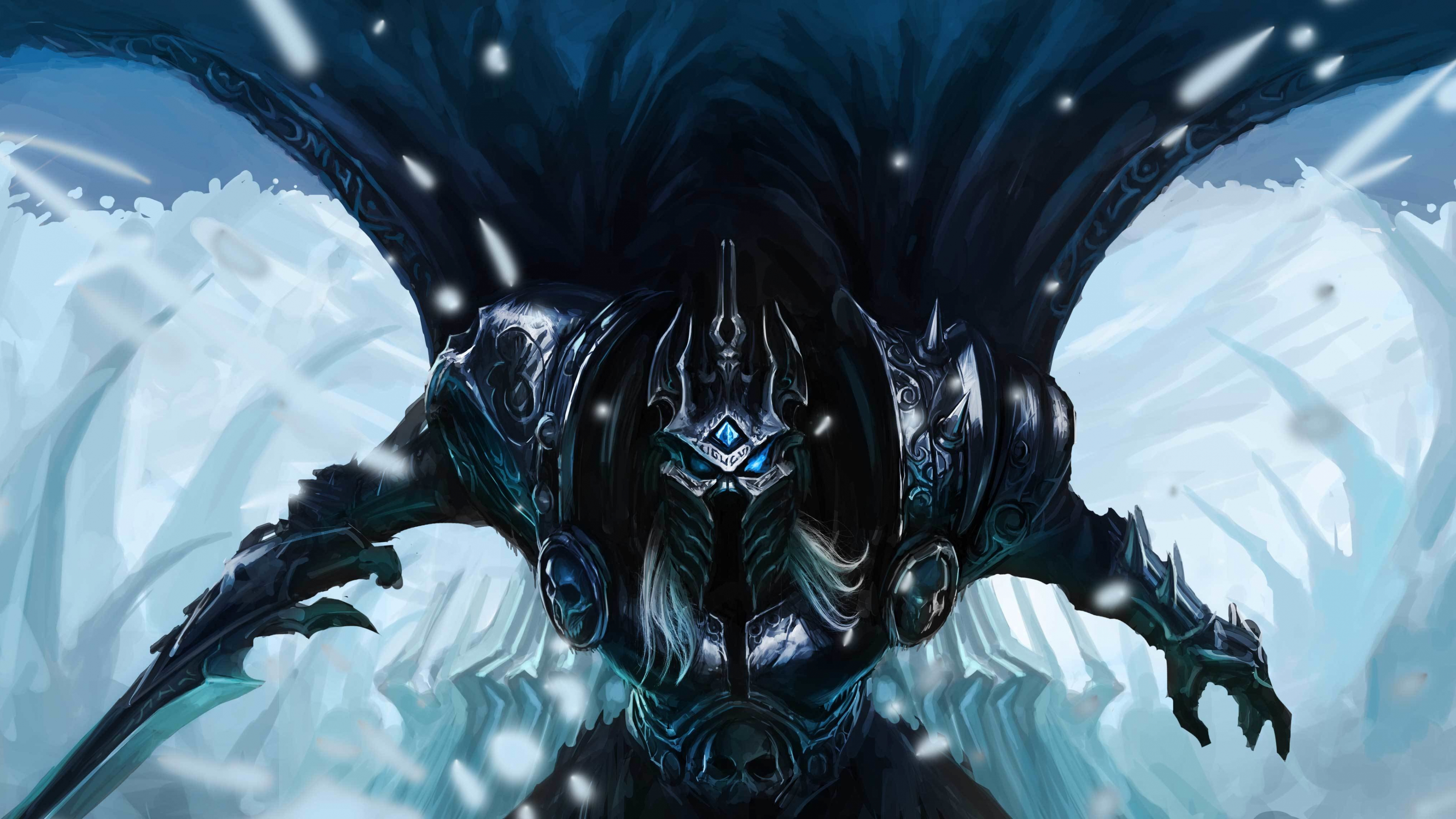 Download wallpaper 3840x2160 faceless, world of warcraft, video game, dark warrior 4k wallpaper, uhd wallpaper, 16:9 widescreen 3840x2160 HD background, 19948