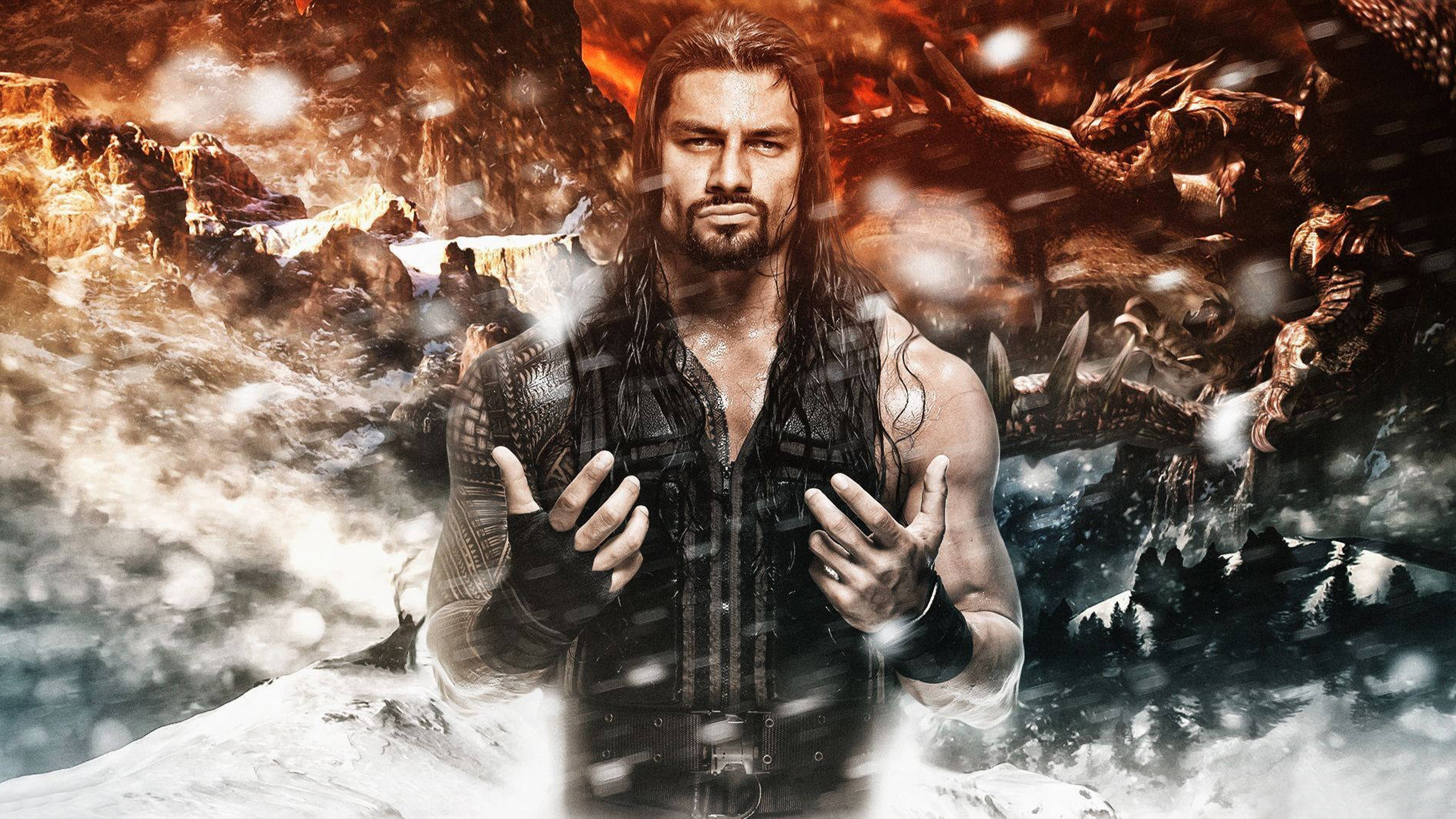Roman Reigns Desktop Wallpaper 4K
