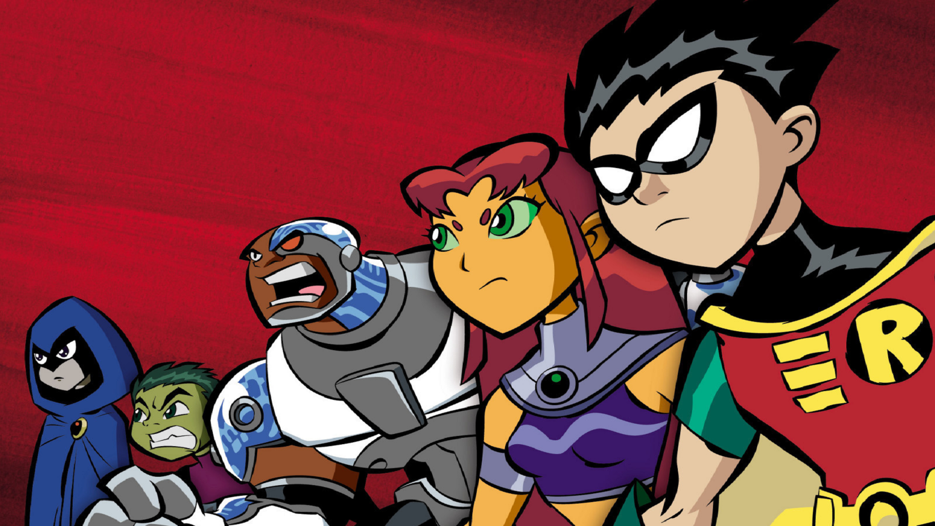 Download Dick Grayson Starfire (DC Comics) Raven (DC Comics) Cyborg (DC Comics) Beast Boy Robin (DC Comics) TV Show Teen Titans HD Wallpaper
