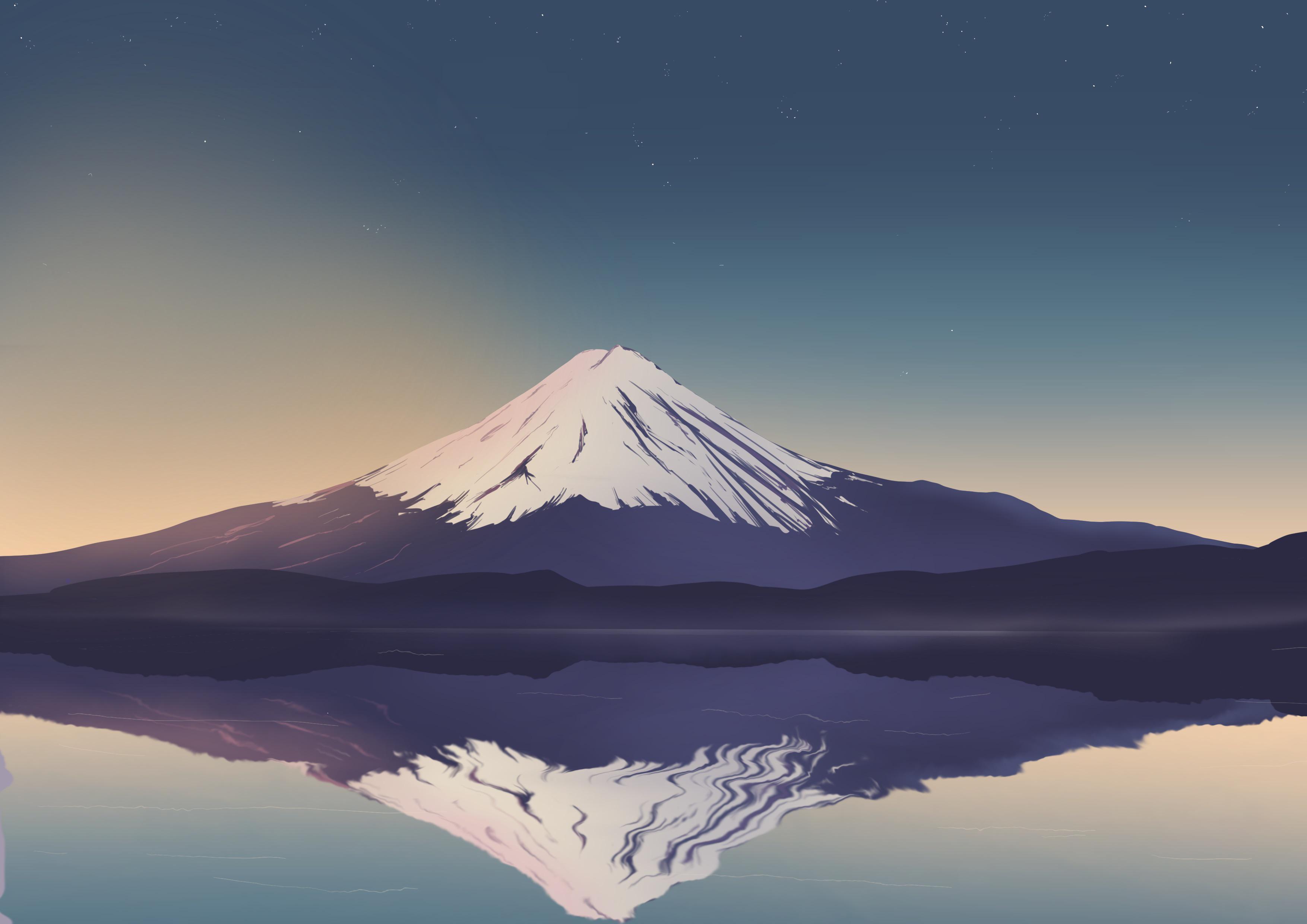 Aesthetic Mount Fuji Wallpaper