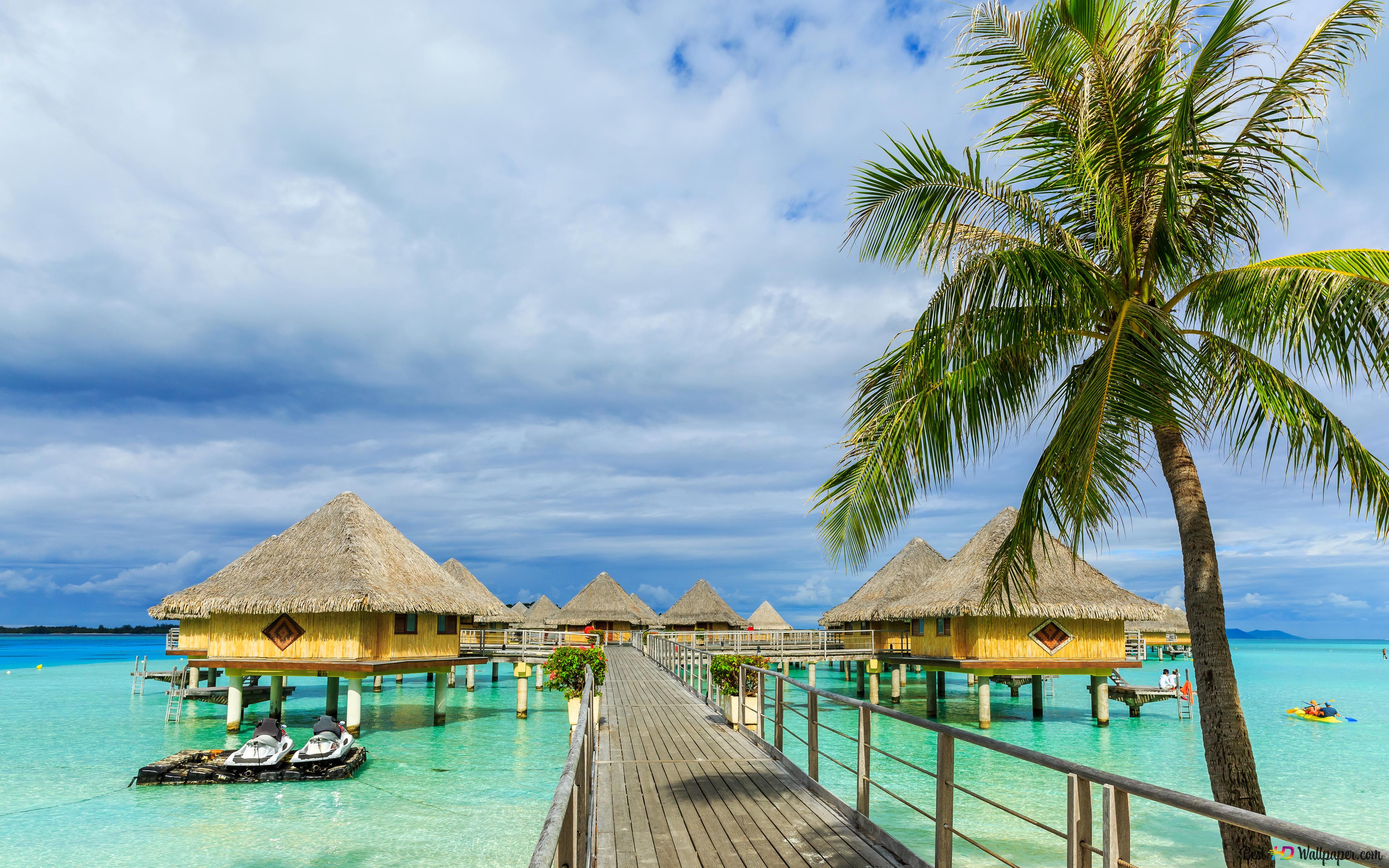 Summer Vacation Spot 4K wallpaper download