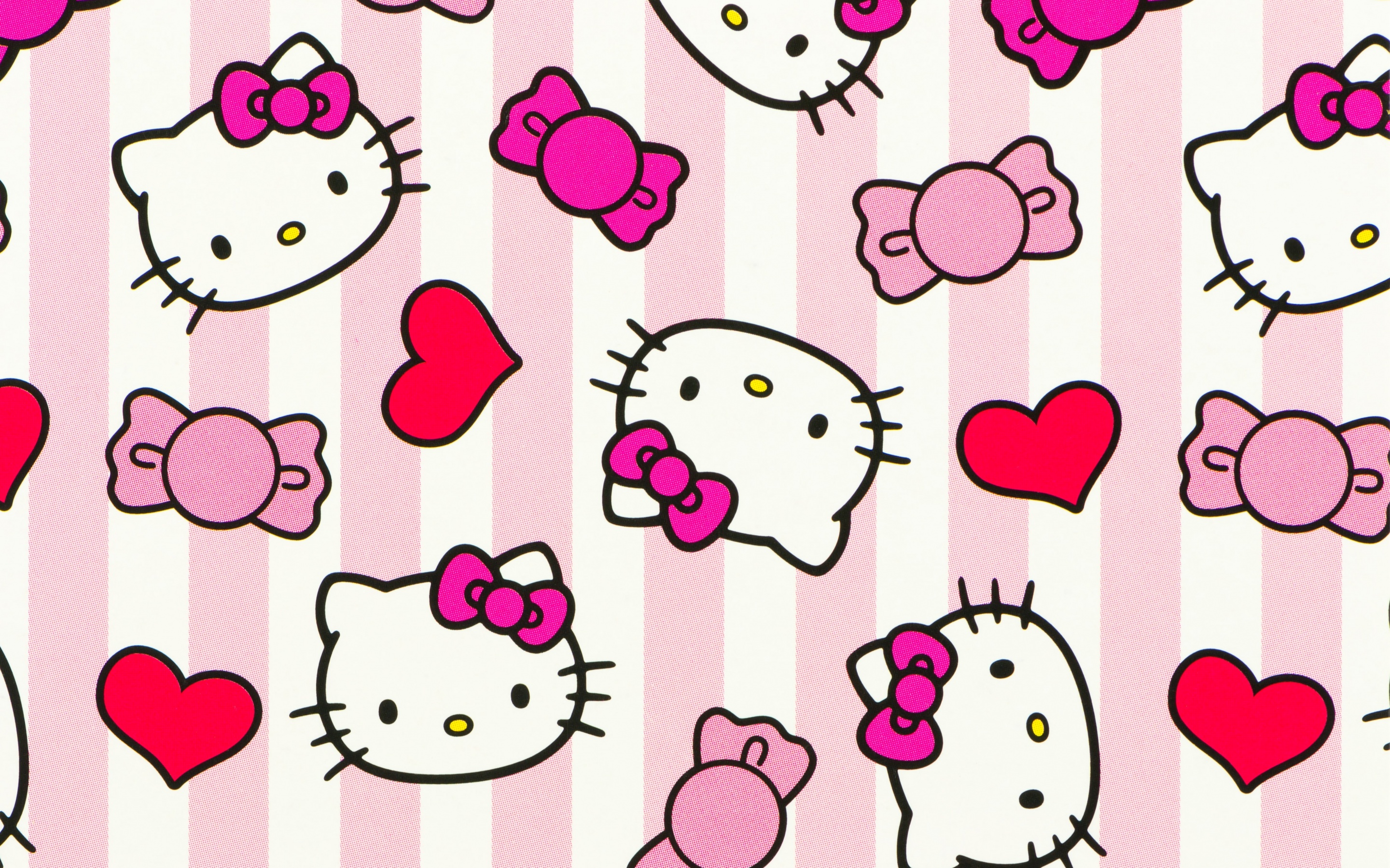 Hello Kitty background Wallpaper 4K