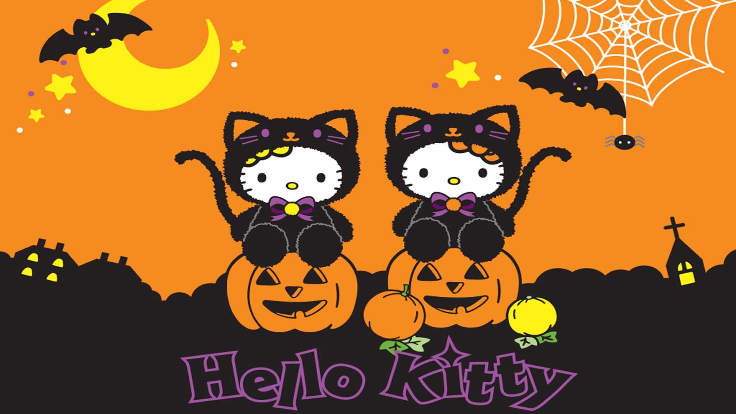 Wallpaper, 1hkitty, 2560x1440 px, cartoon, cat, cats, comics, game, girl, girls, hello, kitten, Kitty, white 2560x1440