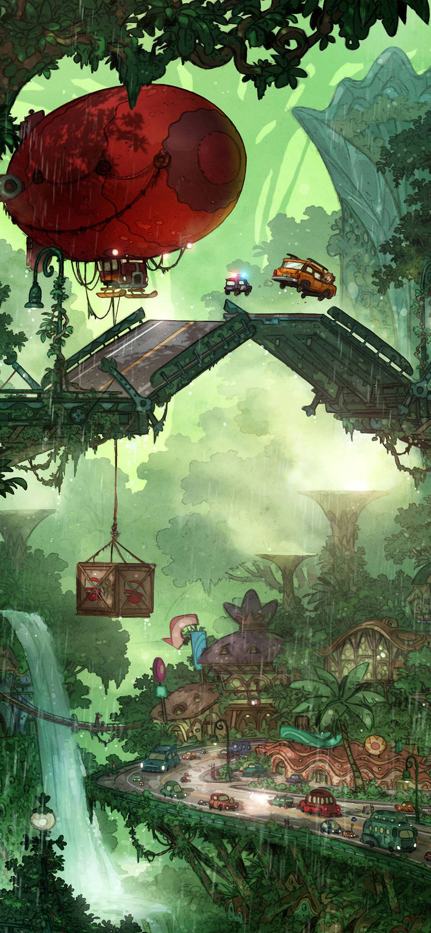 Download Discover the beauty of nature through Green Anime Aesthetic Wallpaper