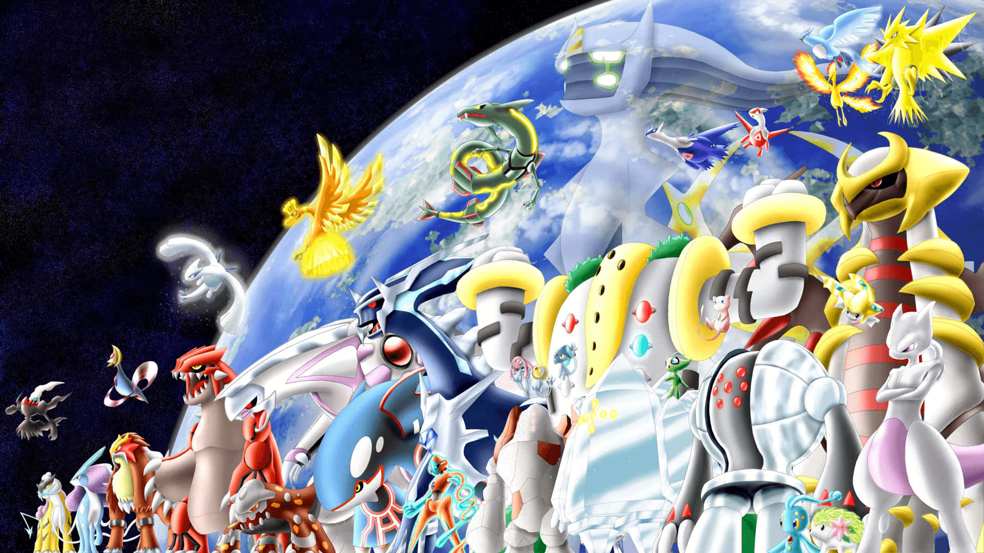 Download A Visual of Every Legendary Pokemon Wallpaper