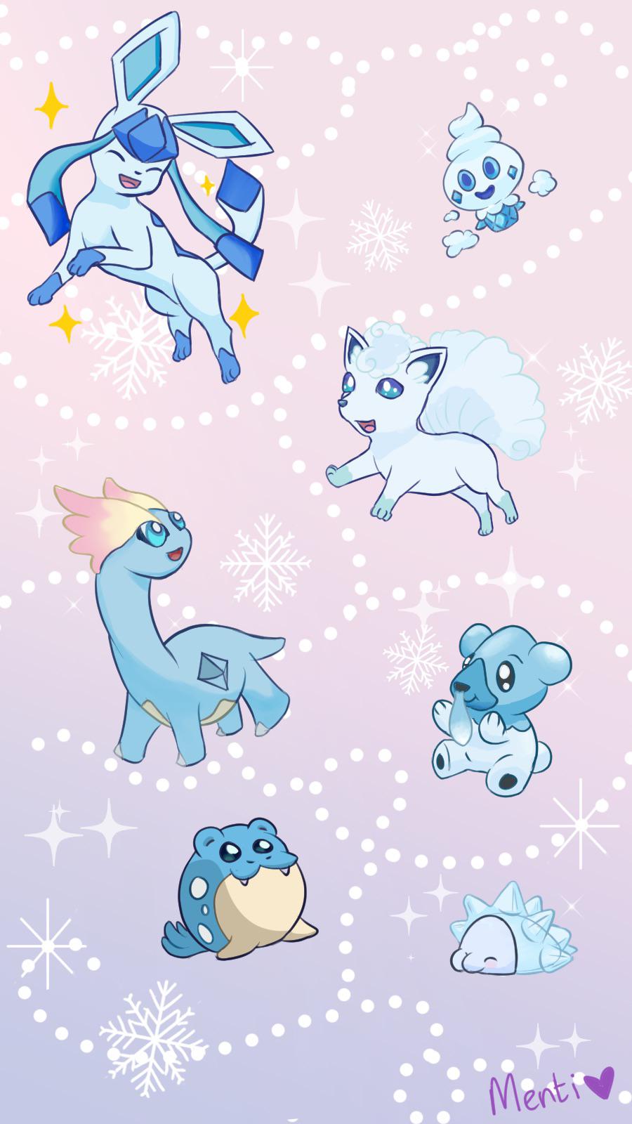 I made a Pokémon wallpaper! Enjoy!! Happy holidays everyone :)
