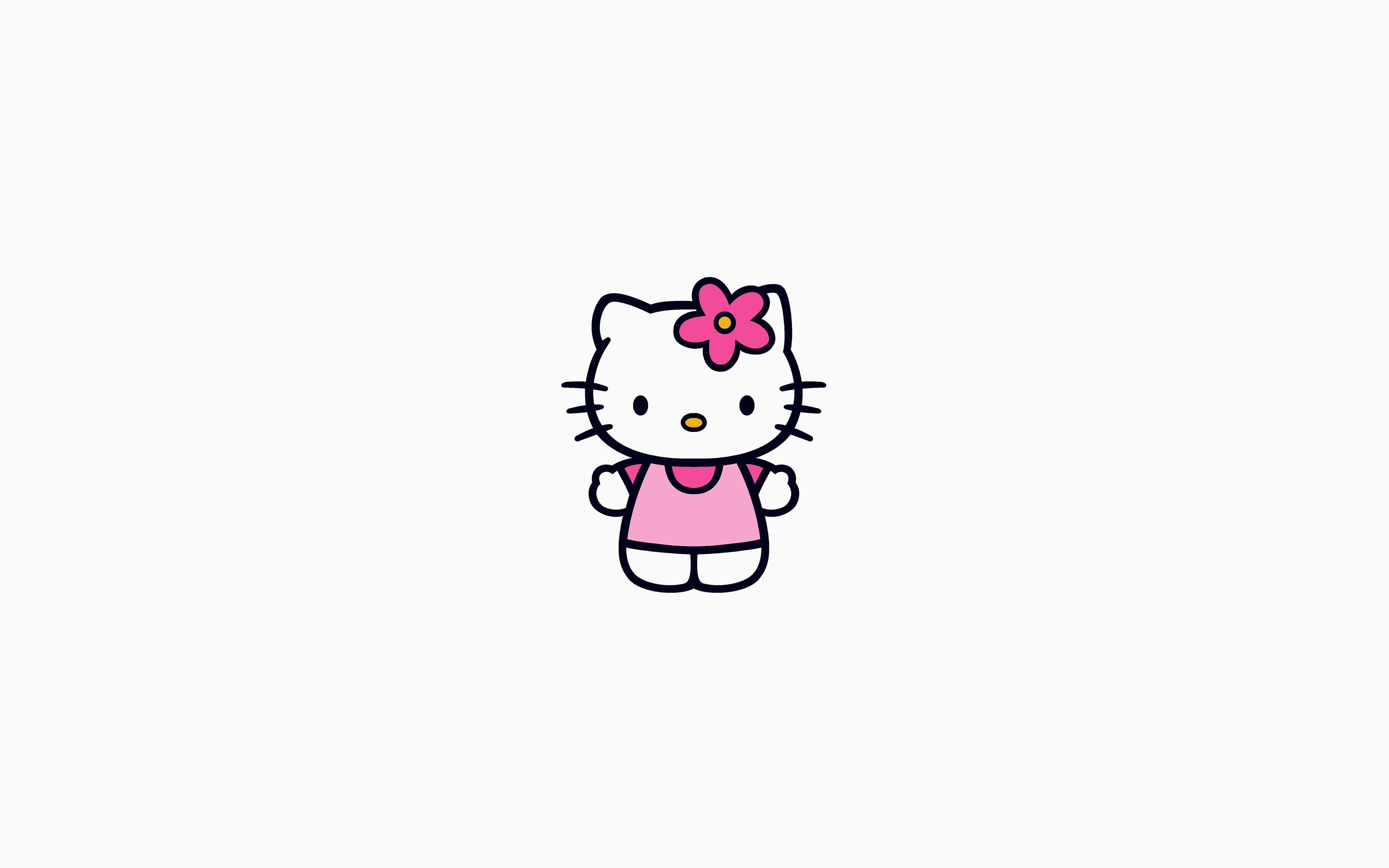 Hello Kitty Logo Cute Art Illustration