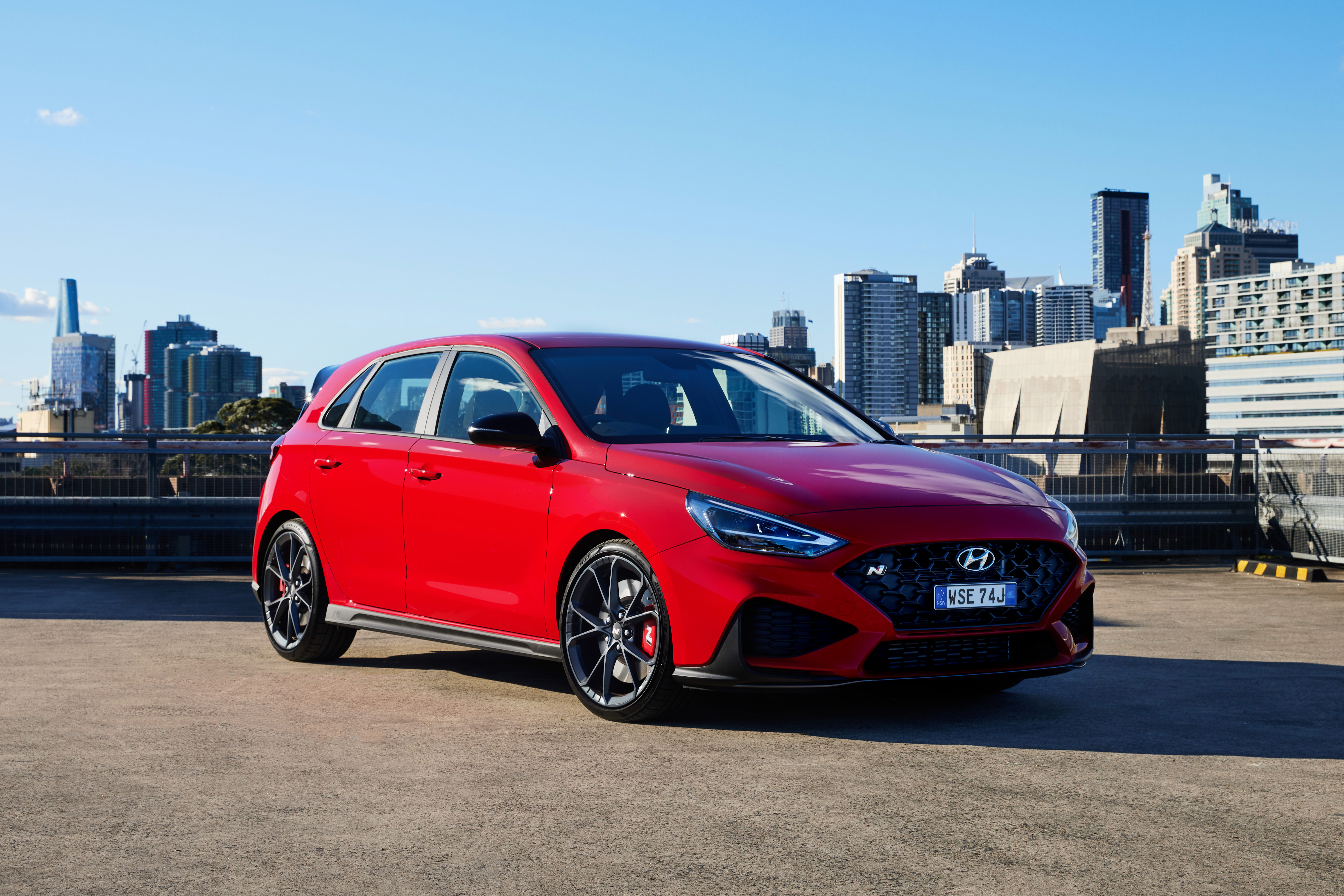 Red Hyundai i30 N (PD) Gallery HD Wallpaper
