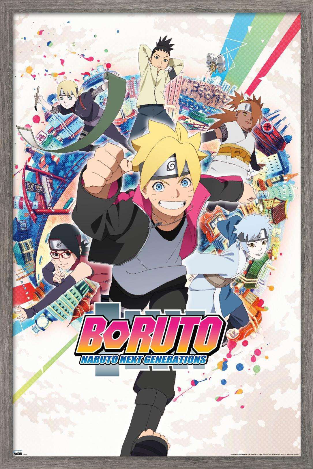 Boruto: Naruto Next Generations Wall Poster, 14.725 x 22.375, Framed