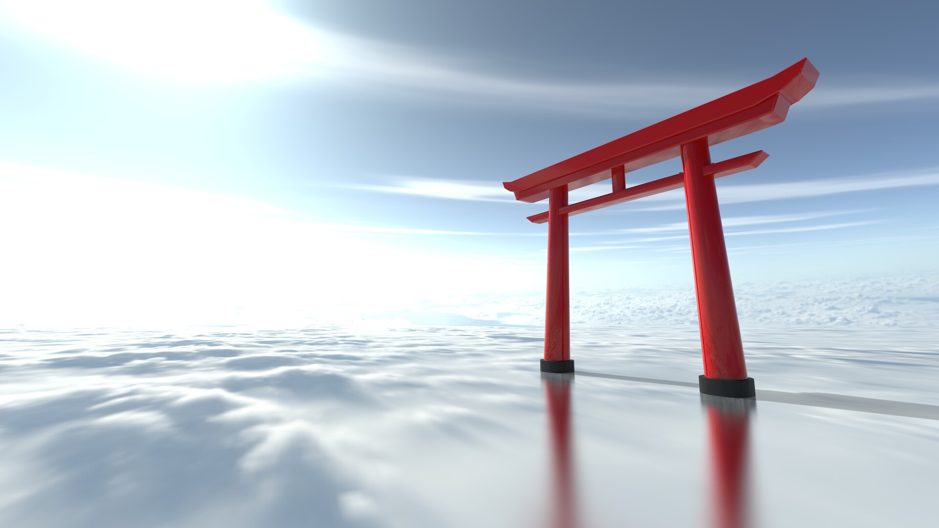 4k Tori Gate Japanese themed Desktop