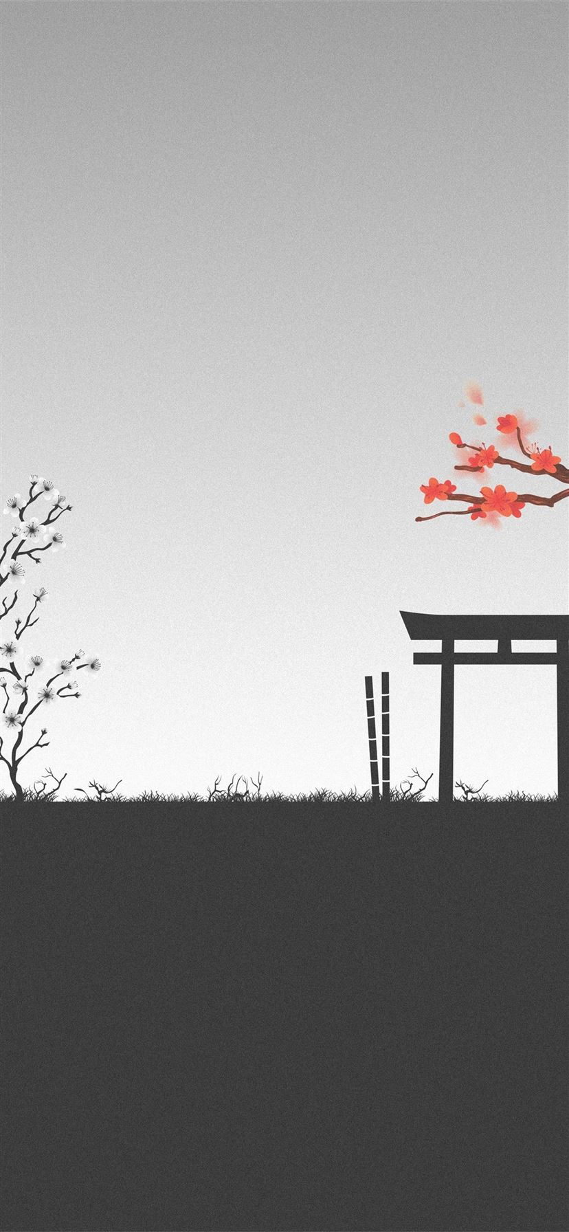 torii gate iPhone Wallpaper Free Download