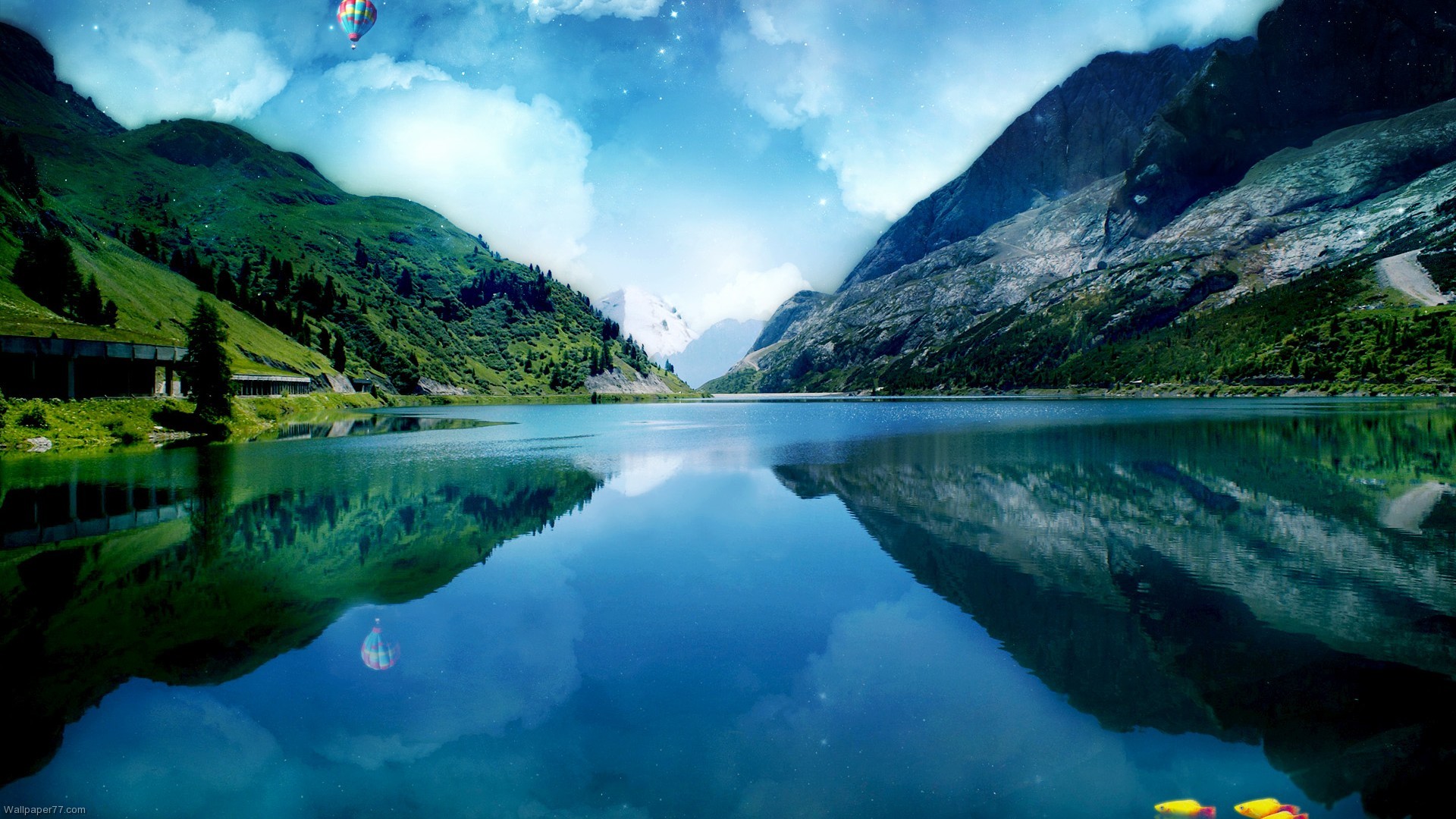 Mountain Lake Desktop Wallpaper