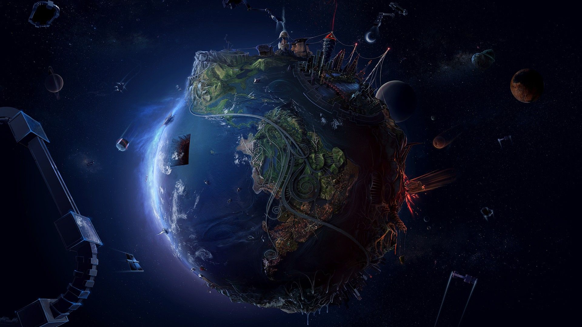 Awesome. Wallpaper earth, Planets wallpaper, Future earth