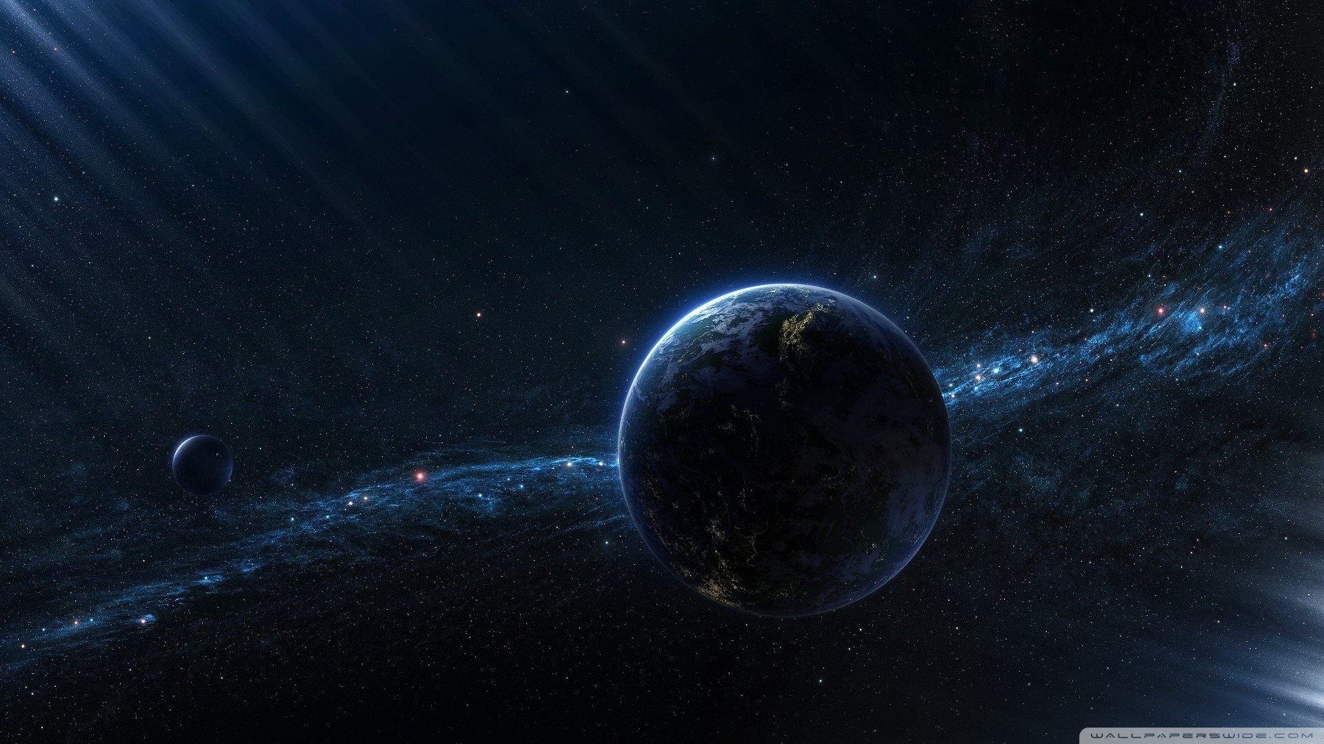 planet, space, Earth, atmosphere, universe, astronomy, screenshot, computer wallpaper, atmosphere of earth, outer space, astronomical object Gallery HD Wallpaper