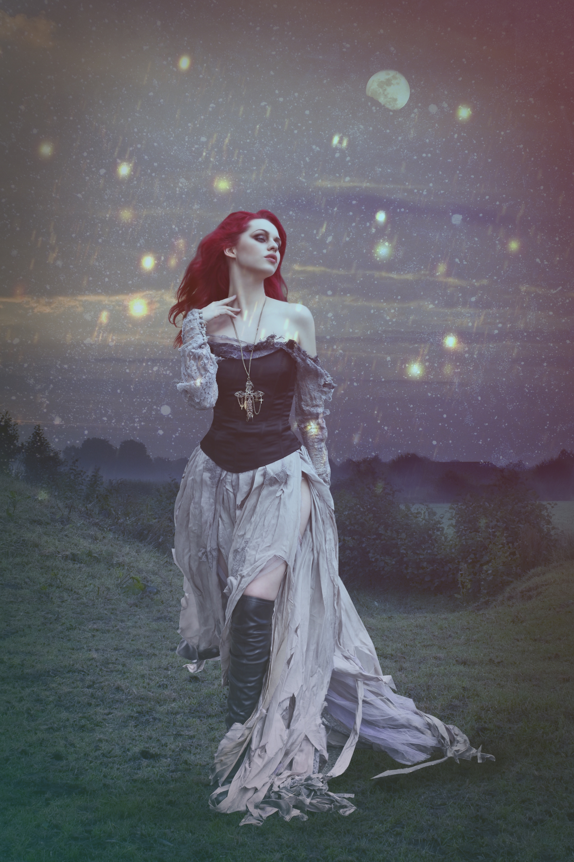 Wallpaper, women, Gothic, redhead 2000x3000