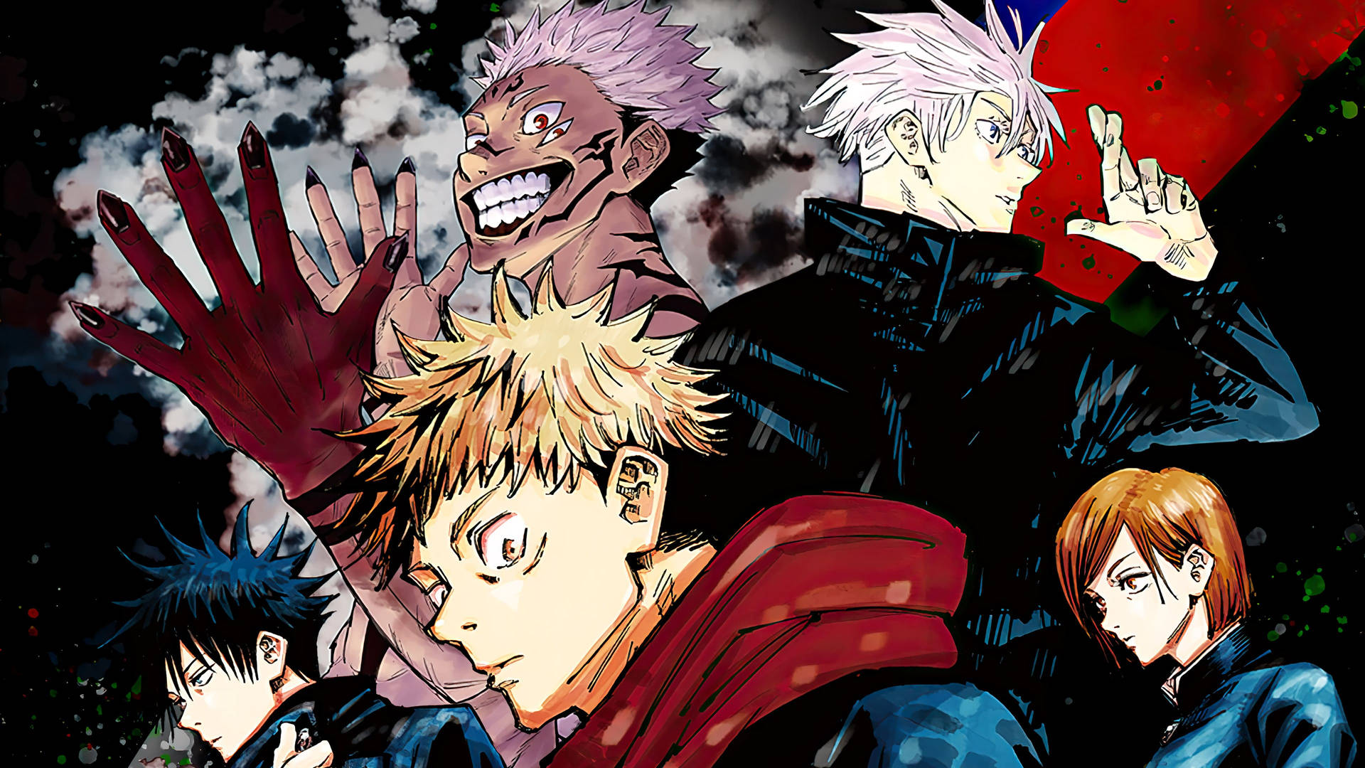 jujutsu kaisen, Kyuri  Jujutsu, Hd anime wallpapers, Anime