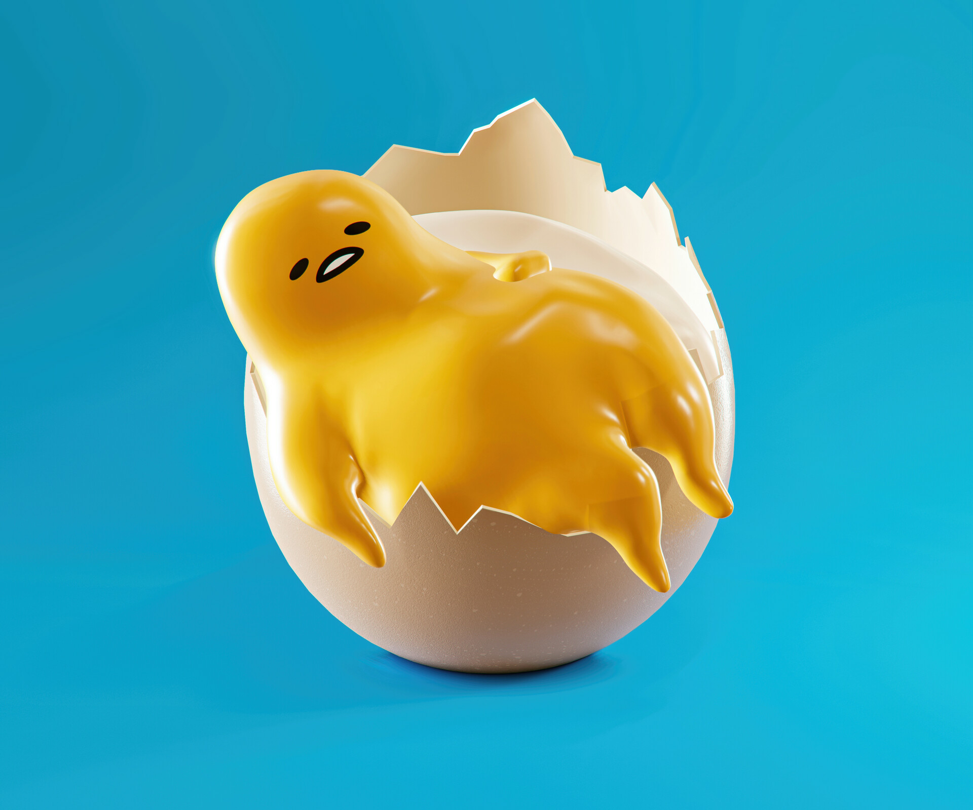 Artistic Gudetama HD Wallpaper