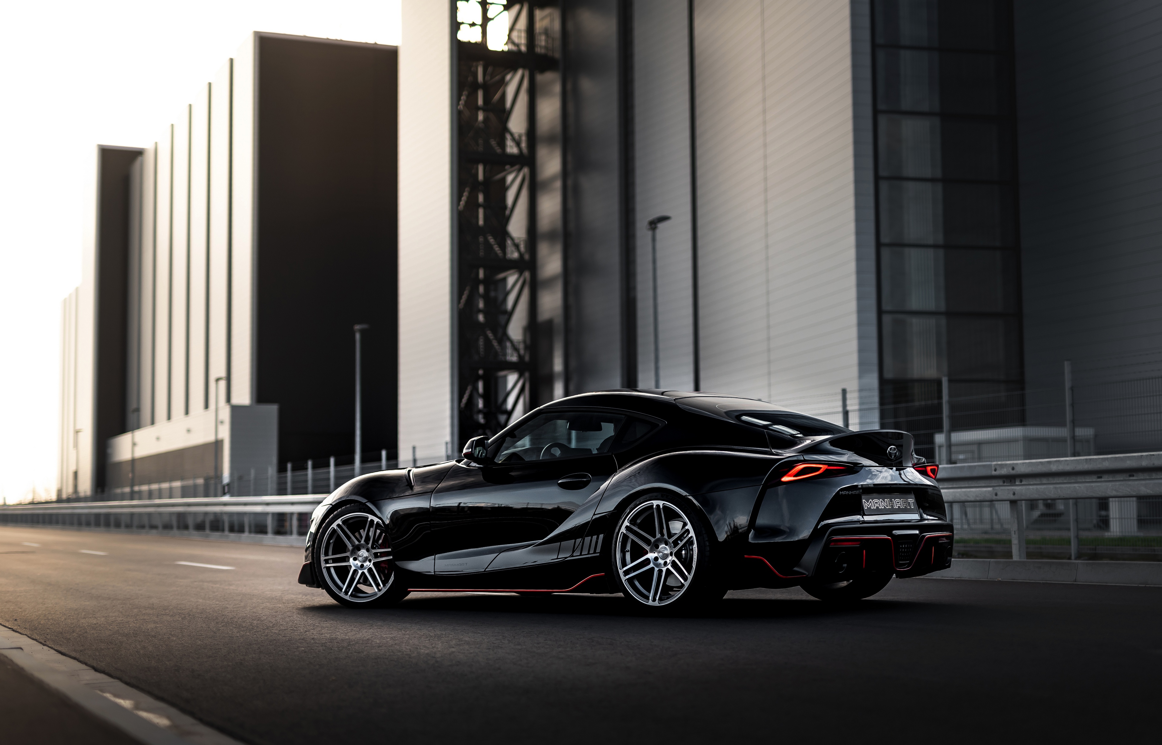 HD desktop wallpaper: Toyota, Car, Vehicles, Black Car, Toyota Gr Supra download free picture