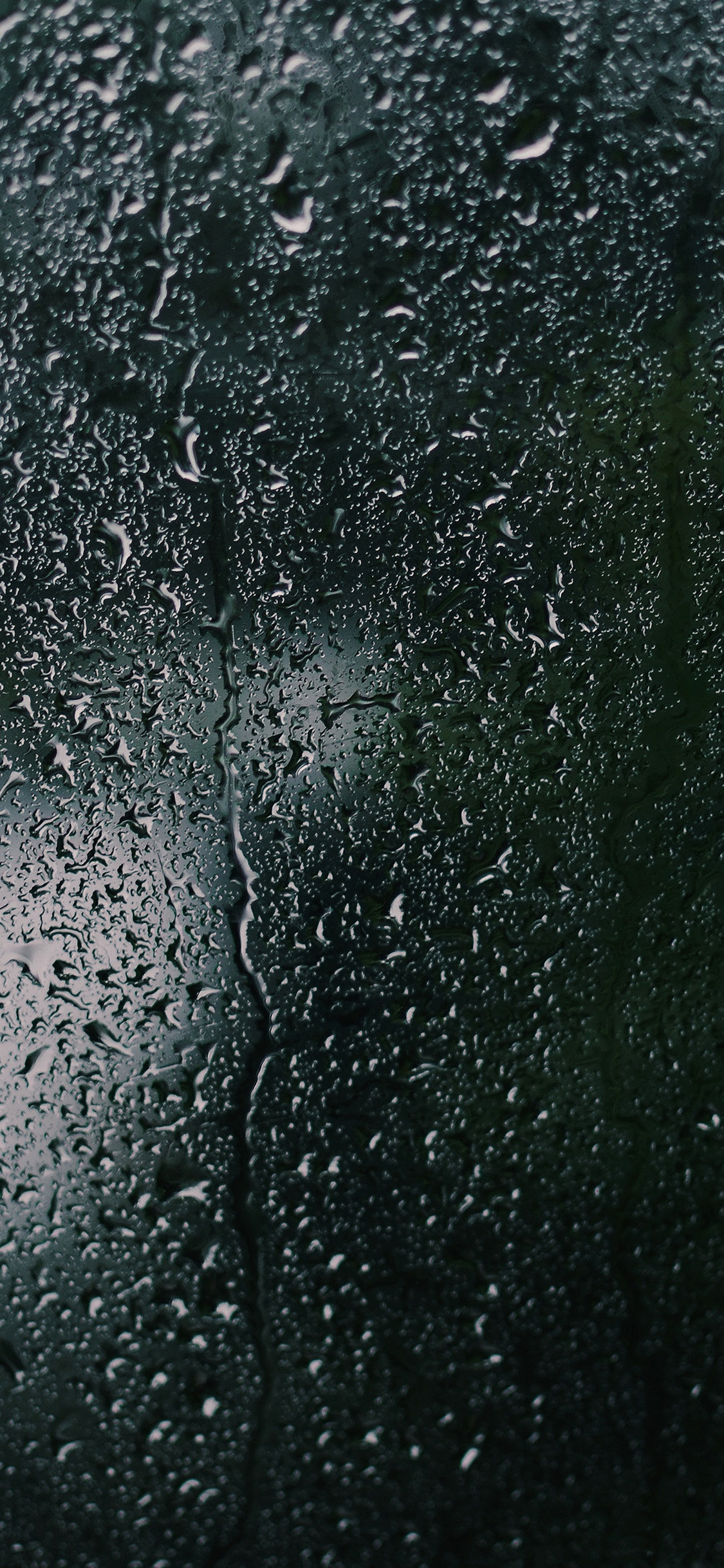 iPhone X wallpaper. nature rain window dark