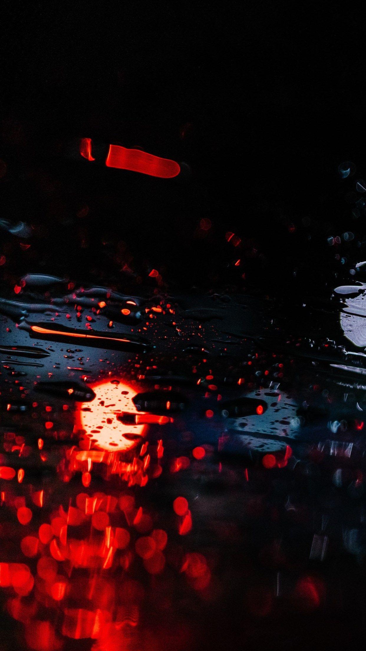 Night Rain Phone Wallpaper
