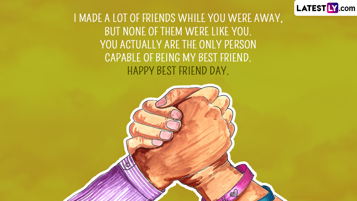 National Best Friends Day 2023 Quotes: WhatsApp Messages, Wishes, Image and HD Wallpaper To Share With Your Best Buddy