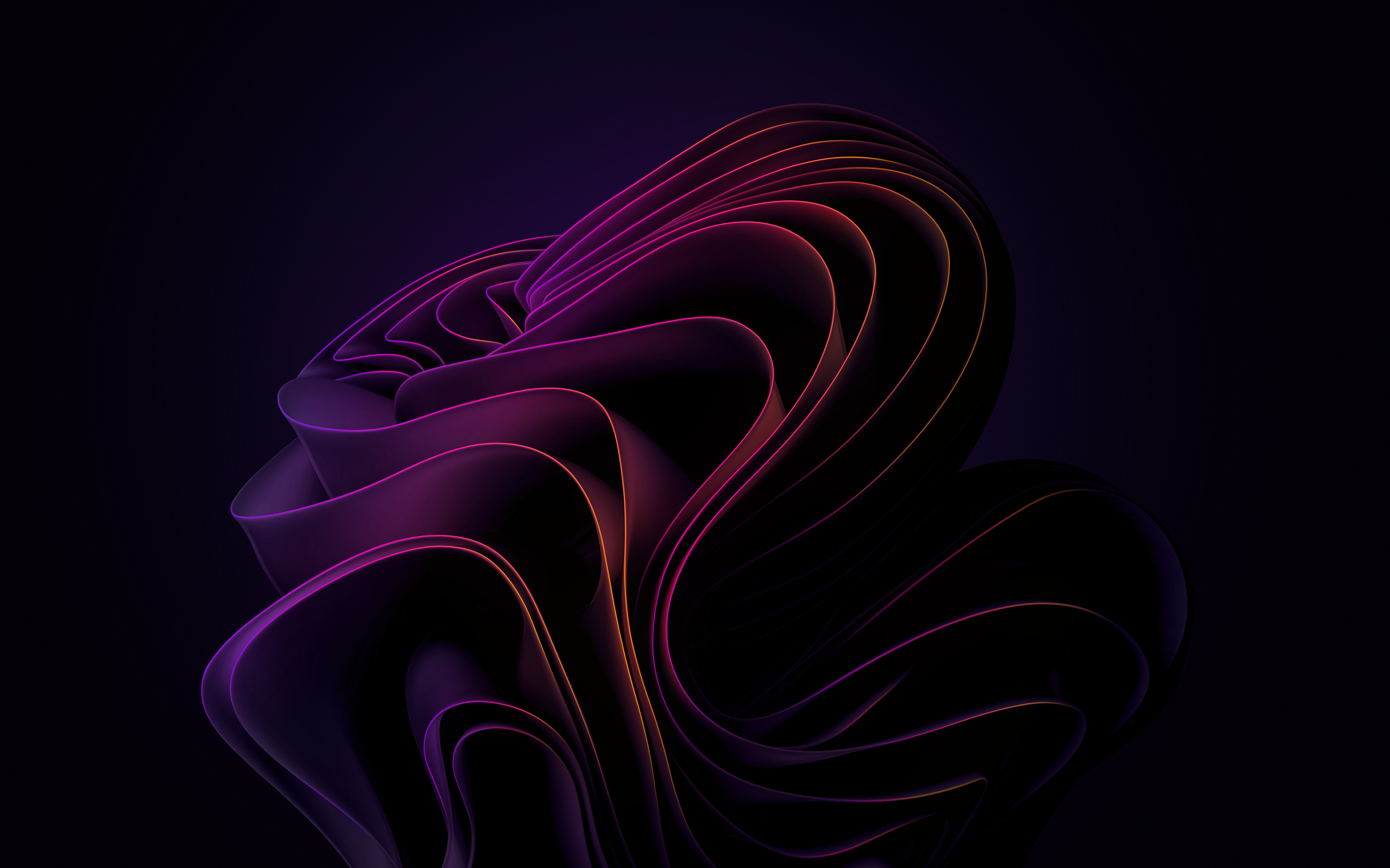 Wallpaper, windows abstract, purple, dark background 3840x2400