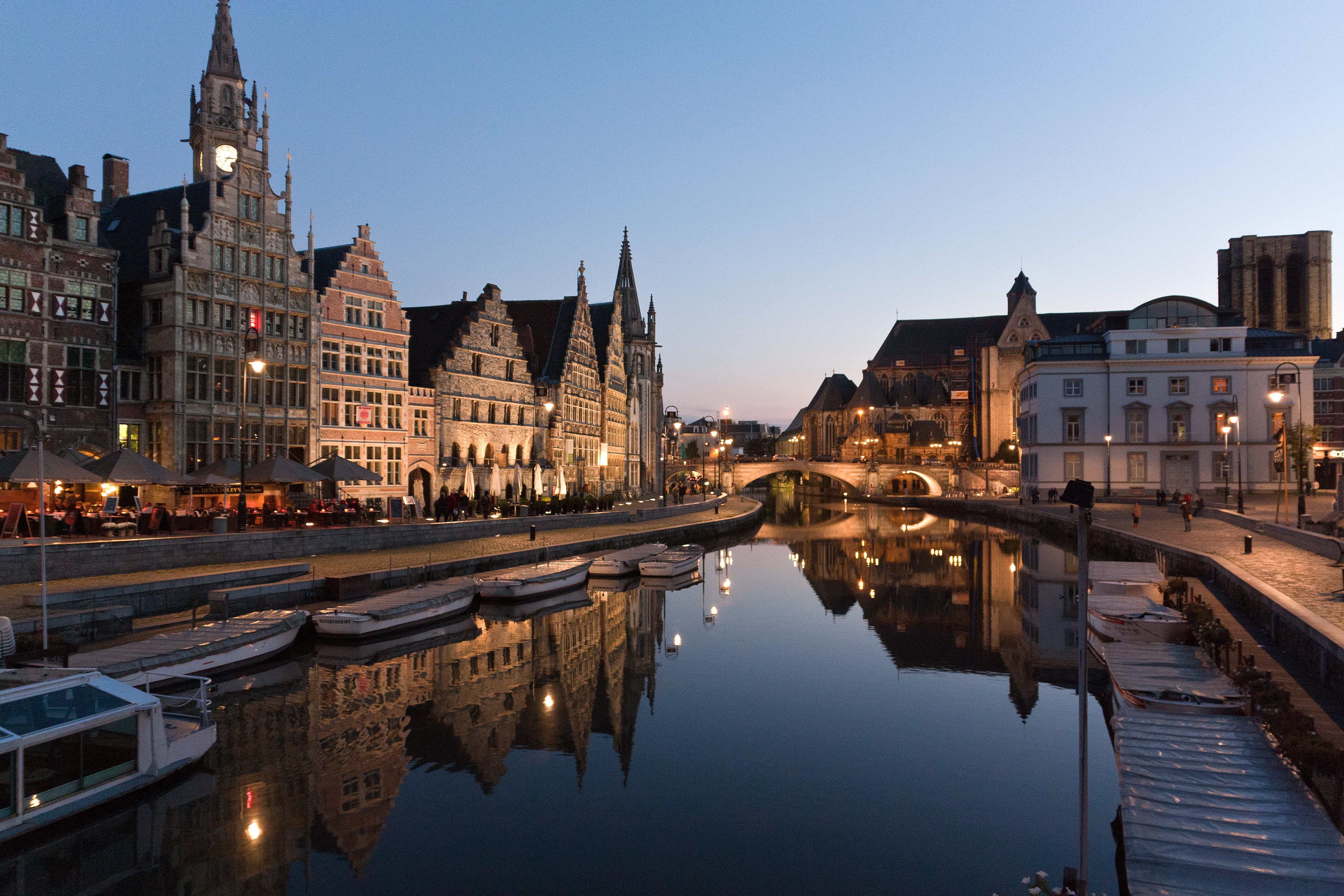 Wallpaper, ghent, Belgium, Europe, reflections, waterfront 4272x2848