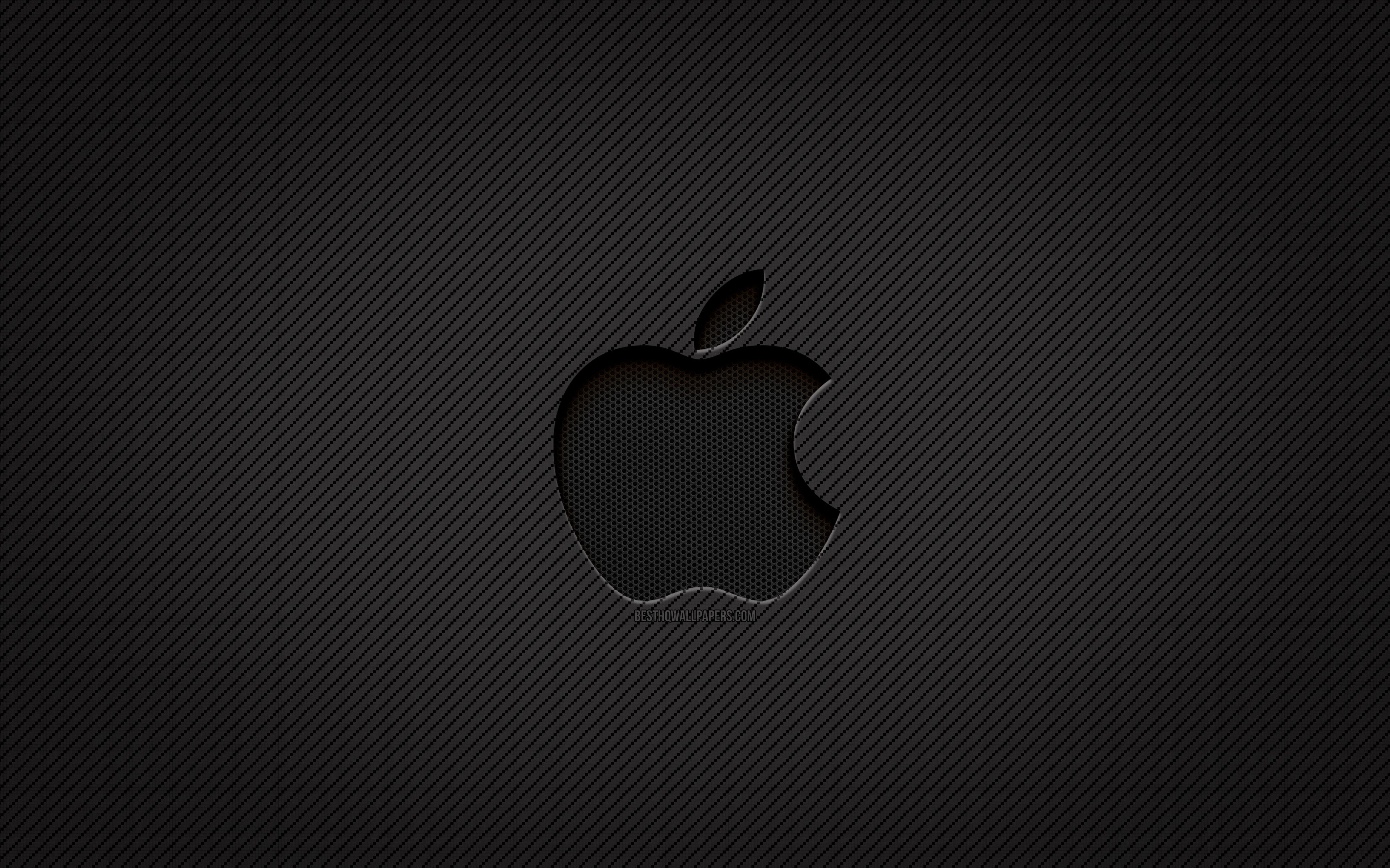 Carbon Fiber Apple Logo Wallpapers Wallpaper Cave