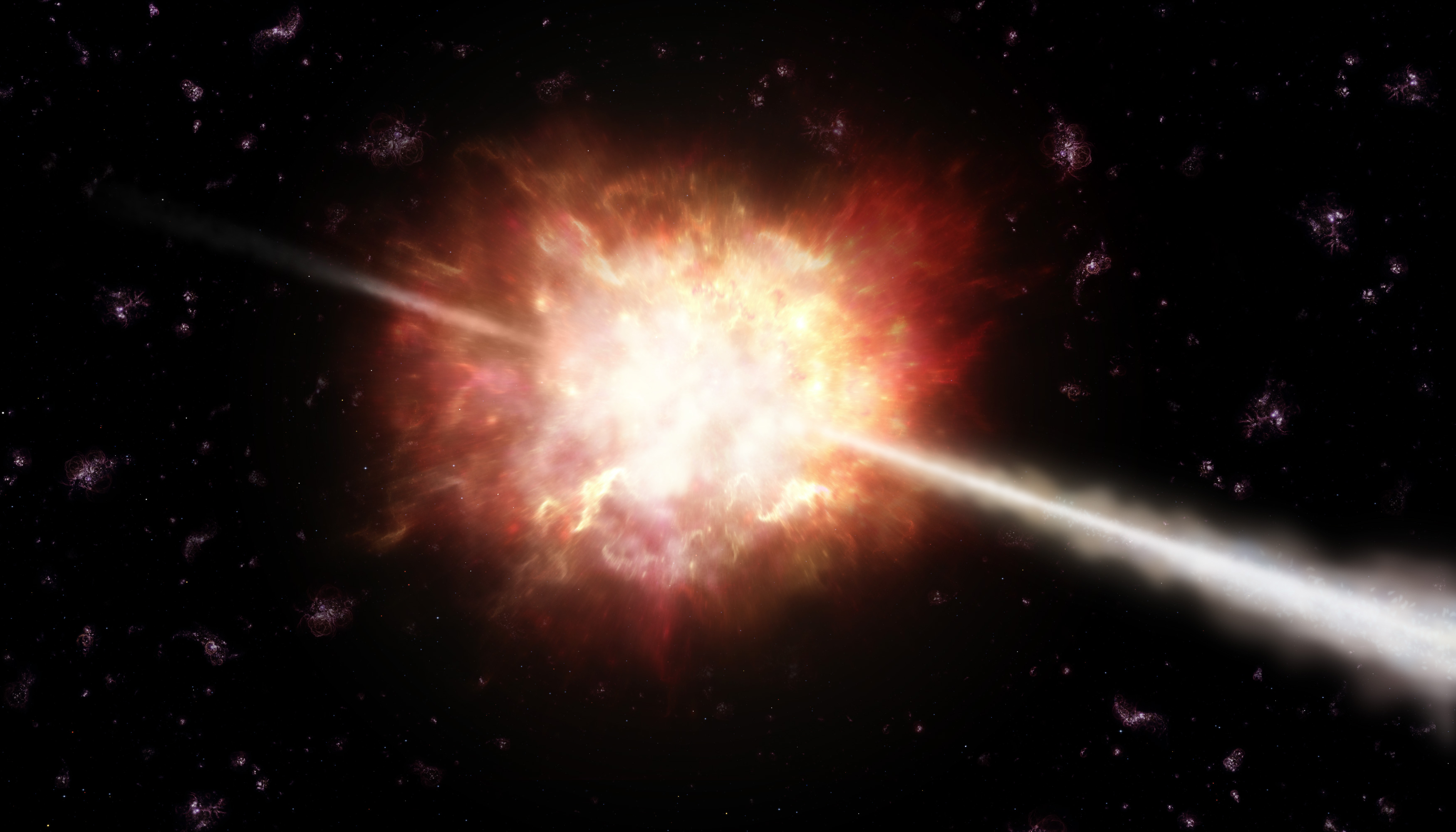 Artist's Impression Of A Gamma Ray Burst