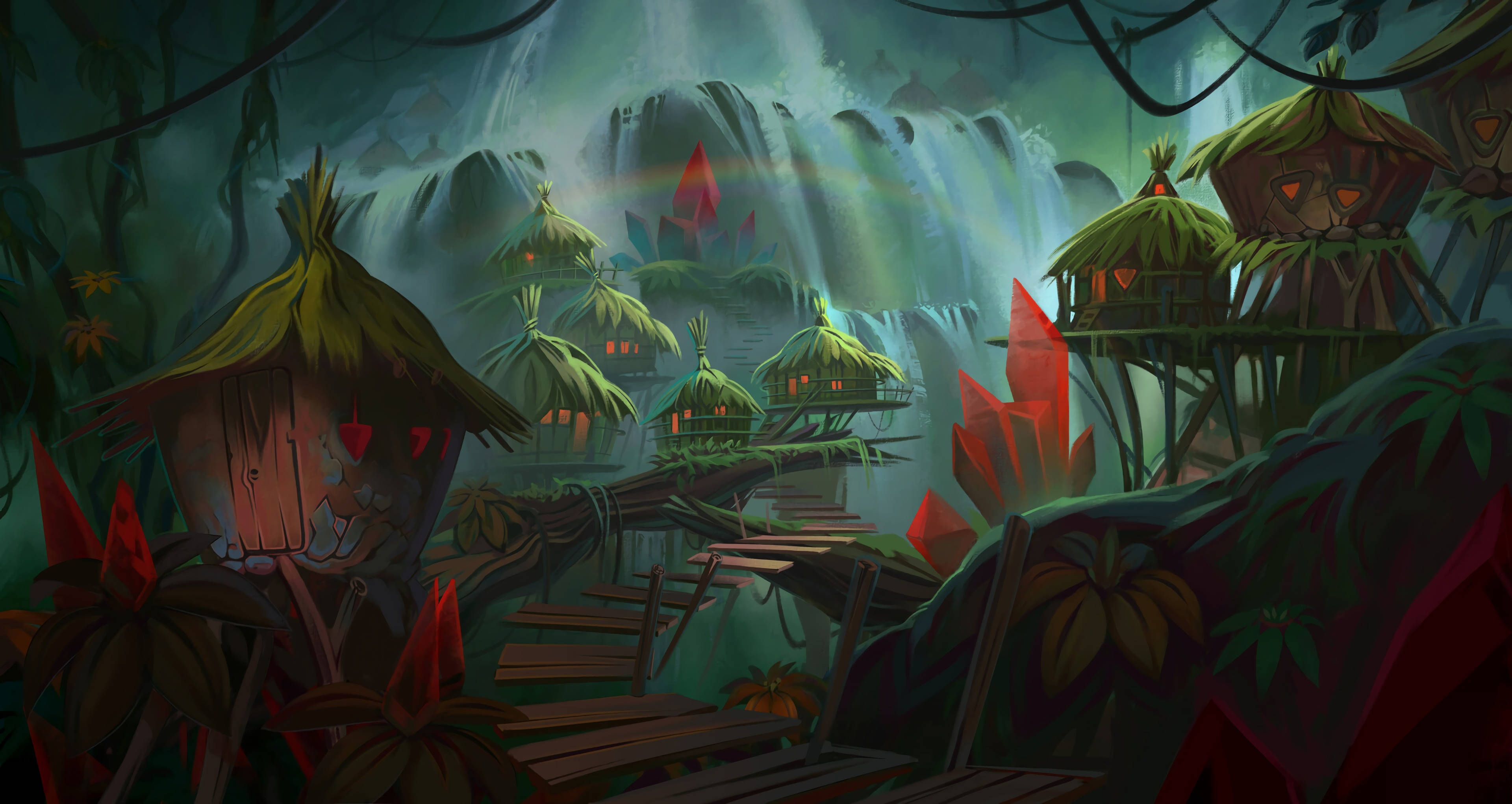 Download Unplug and Enjoy a Secluded Retreat in the Jungle Wallpaper