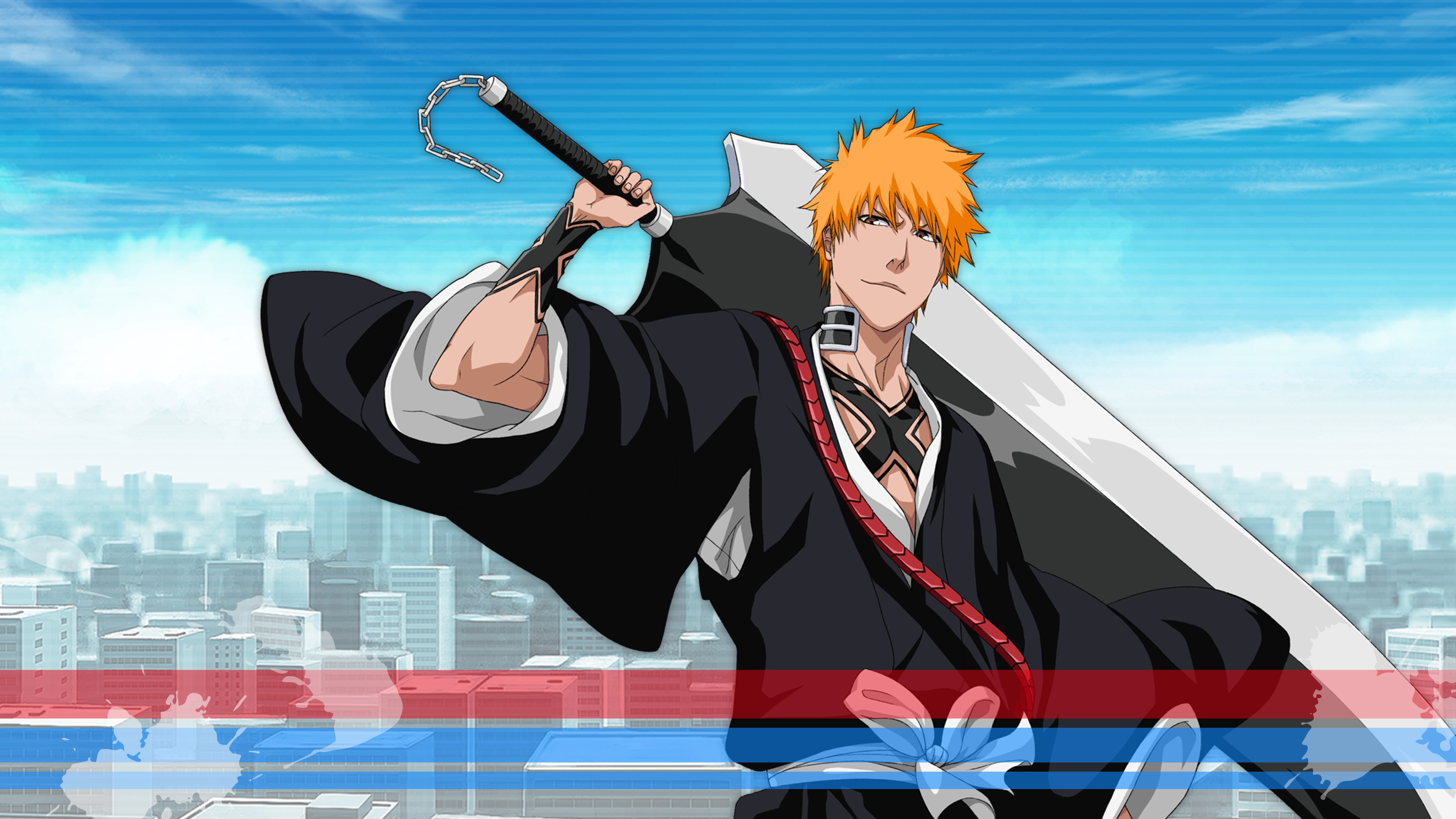 4k Ichigo/Bleach Wallpaper I put together after finding a cool render of  Ichigo online : r/bleach