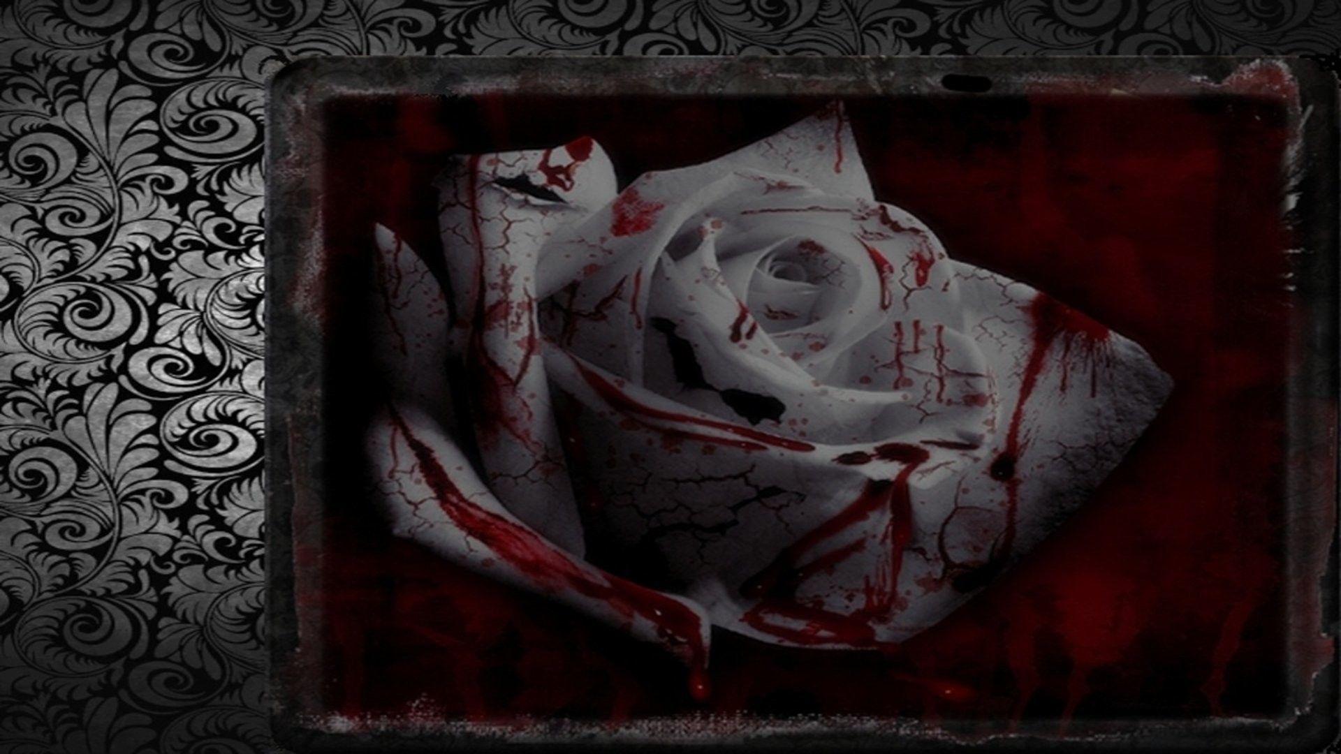Bloody Roses Wallpaper
