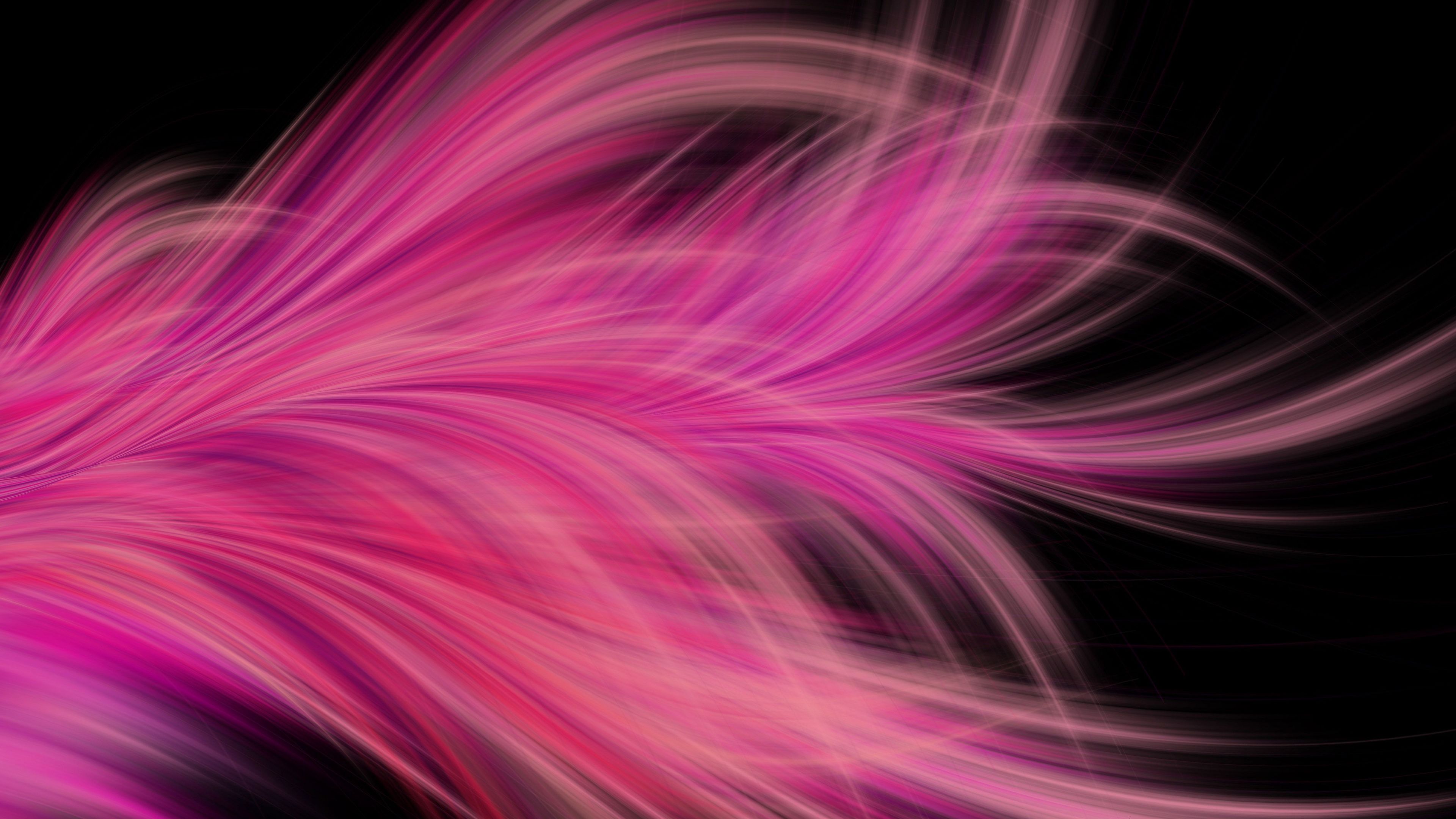 Wallpaper 4k Pink Fractal Abstract Feather Wallpaper