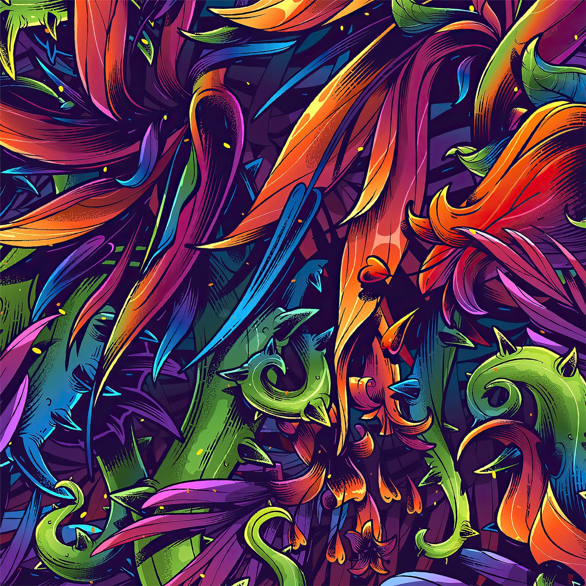 flora texture 4k iPad Air Wallpaper