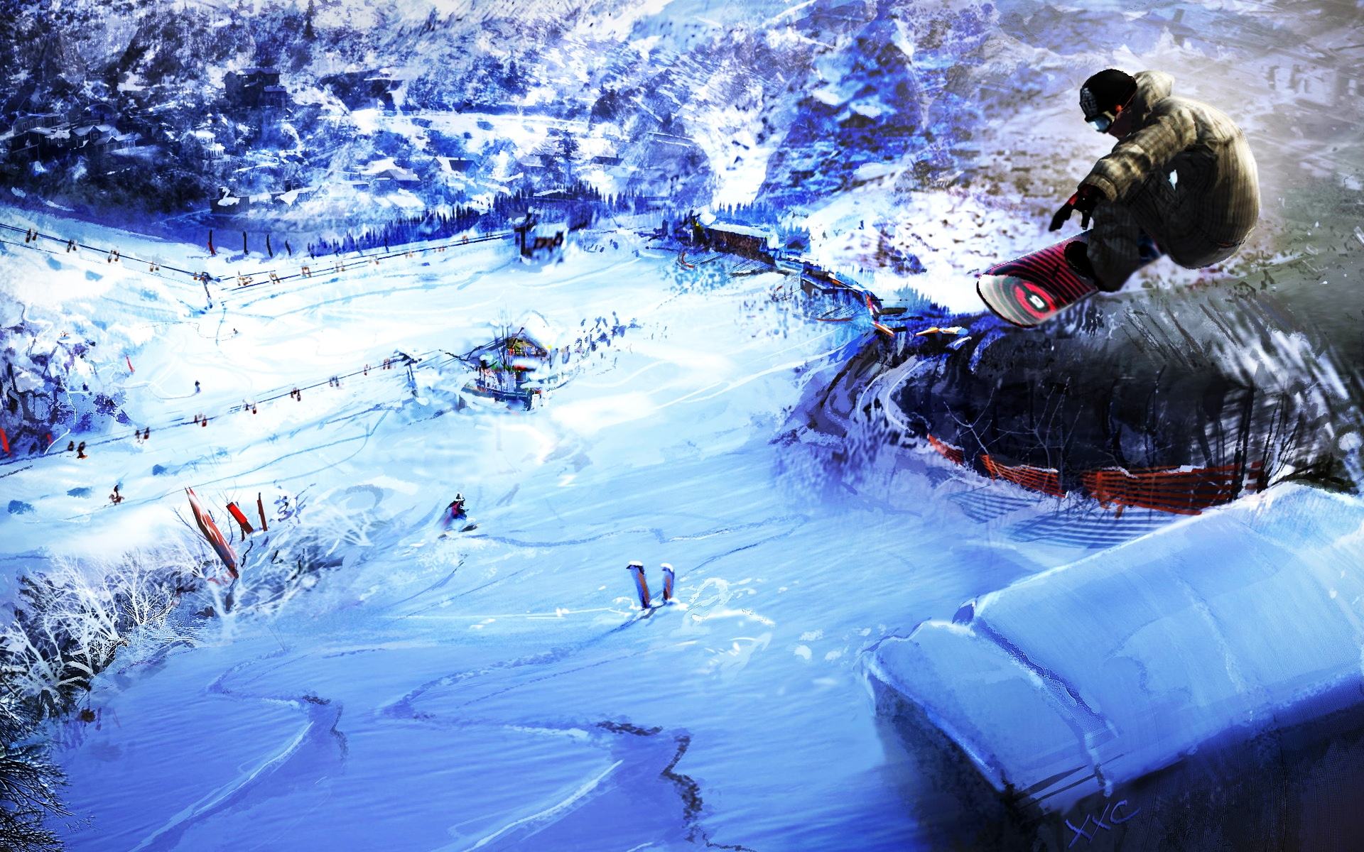 Sports Snowboarding HD Wallpaper