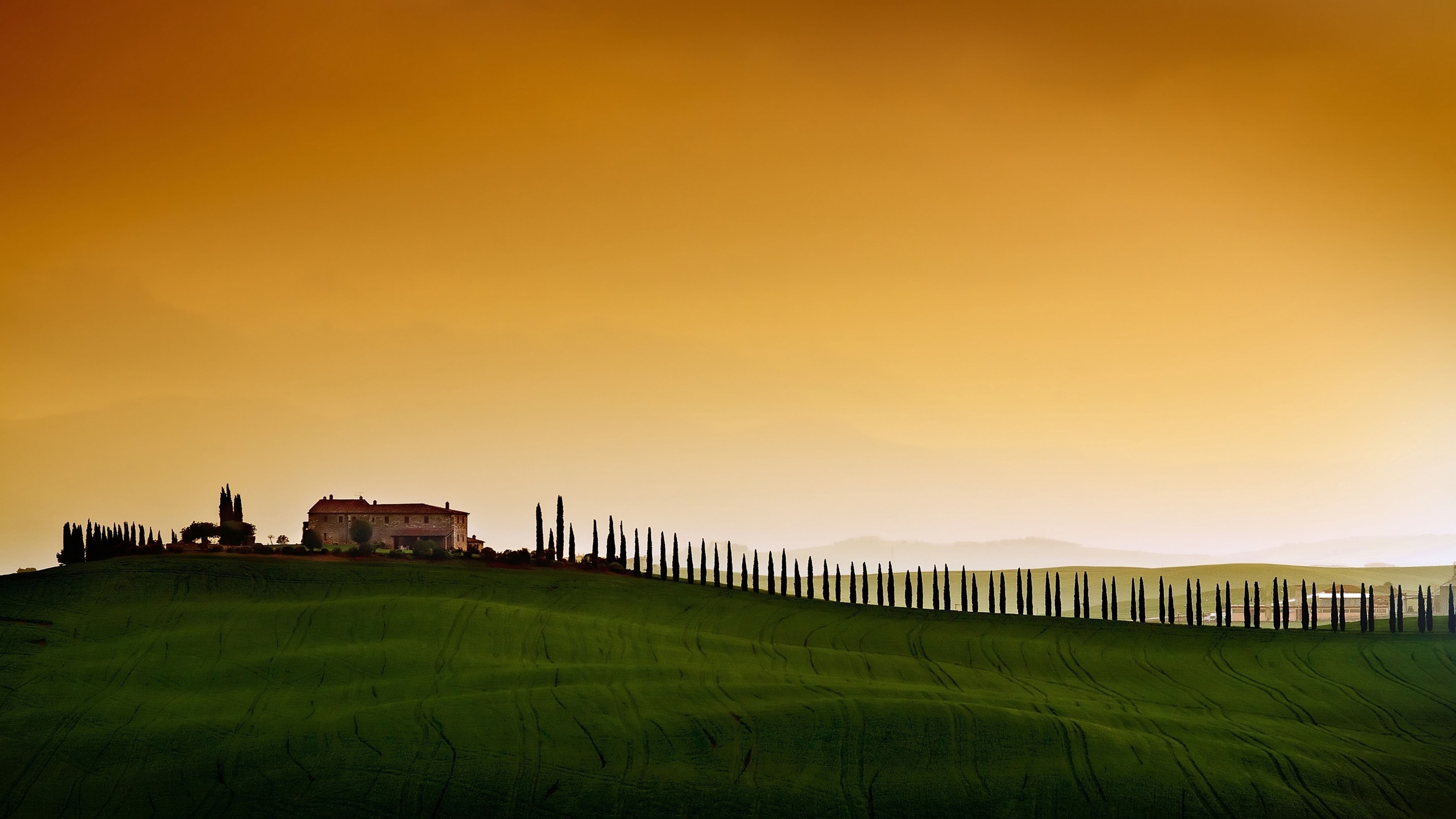 Wallpaper Tuscany, Italy, Europe, sky, field, 5k, Nature