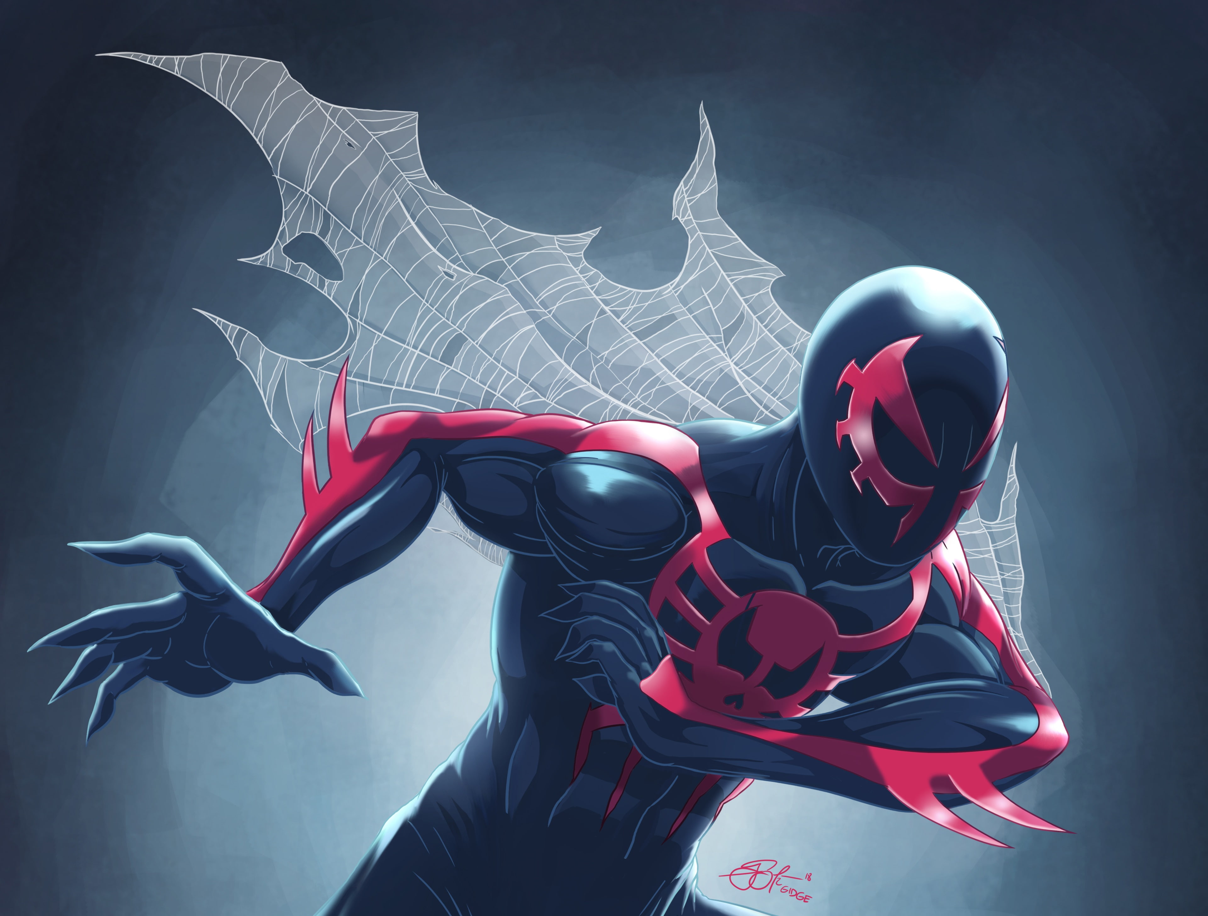 Wallpaper / Spider Man, 4K, Spider Man 2099 Free Download