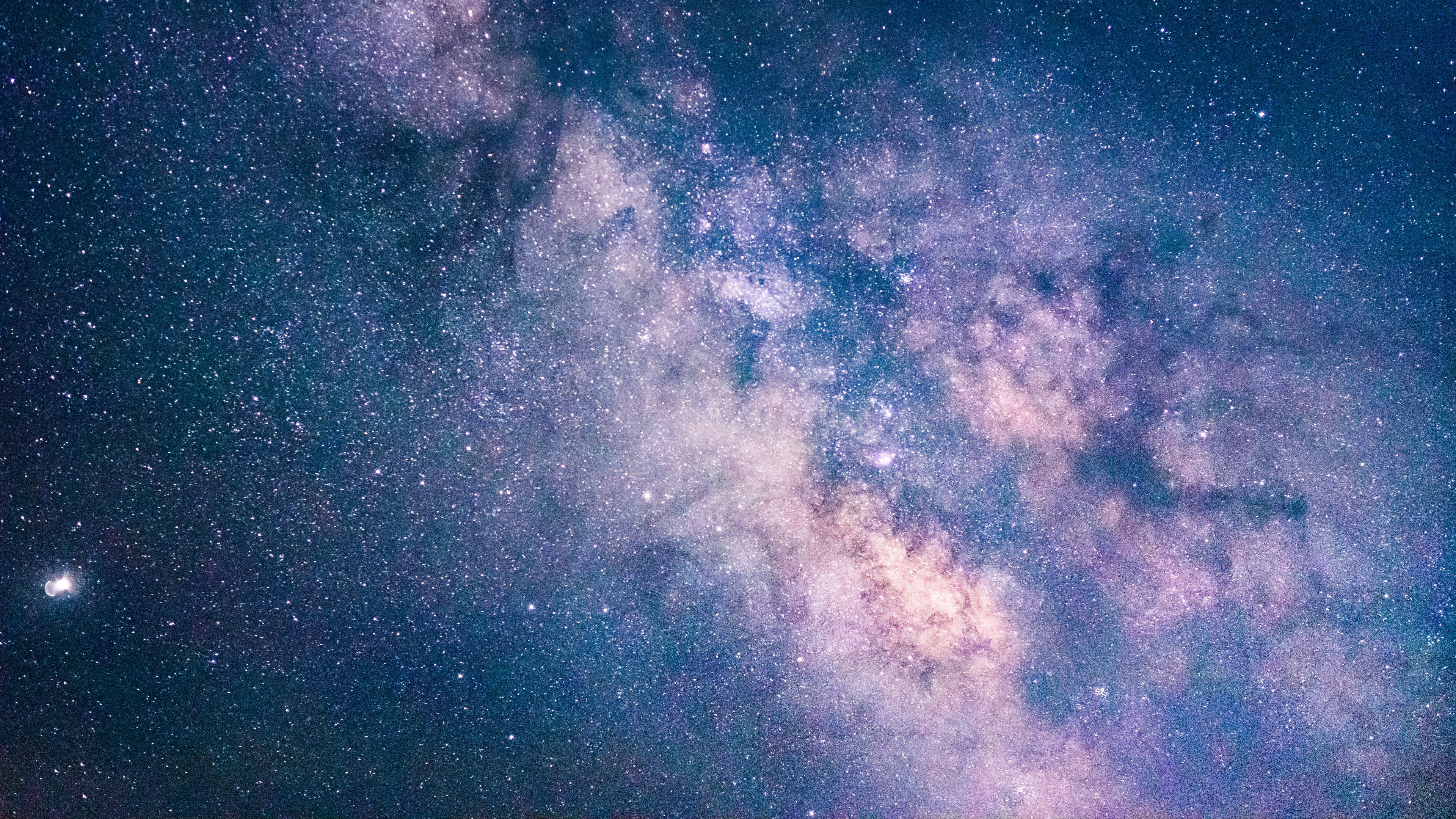 Download wallpaper 3840x2160 nebula, stars, purple, space 4k uhd 16:9 HD background