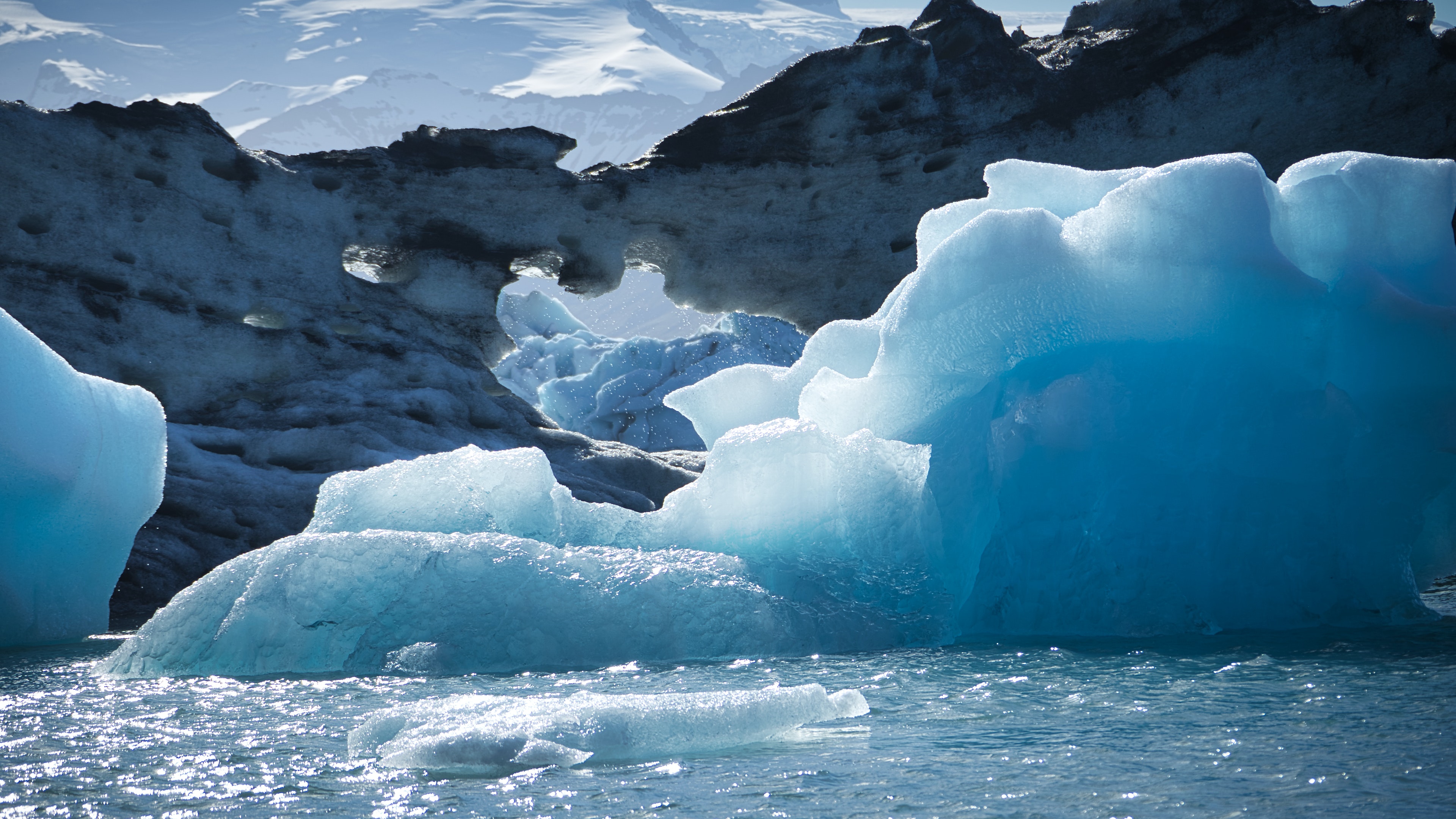 Glaciers 4K wallpaper for your desktop or mobile screen free and easy to download
