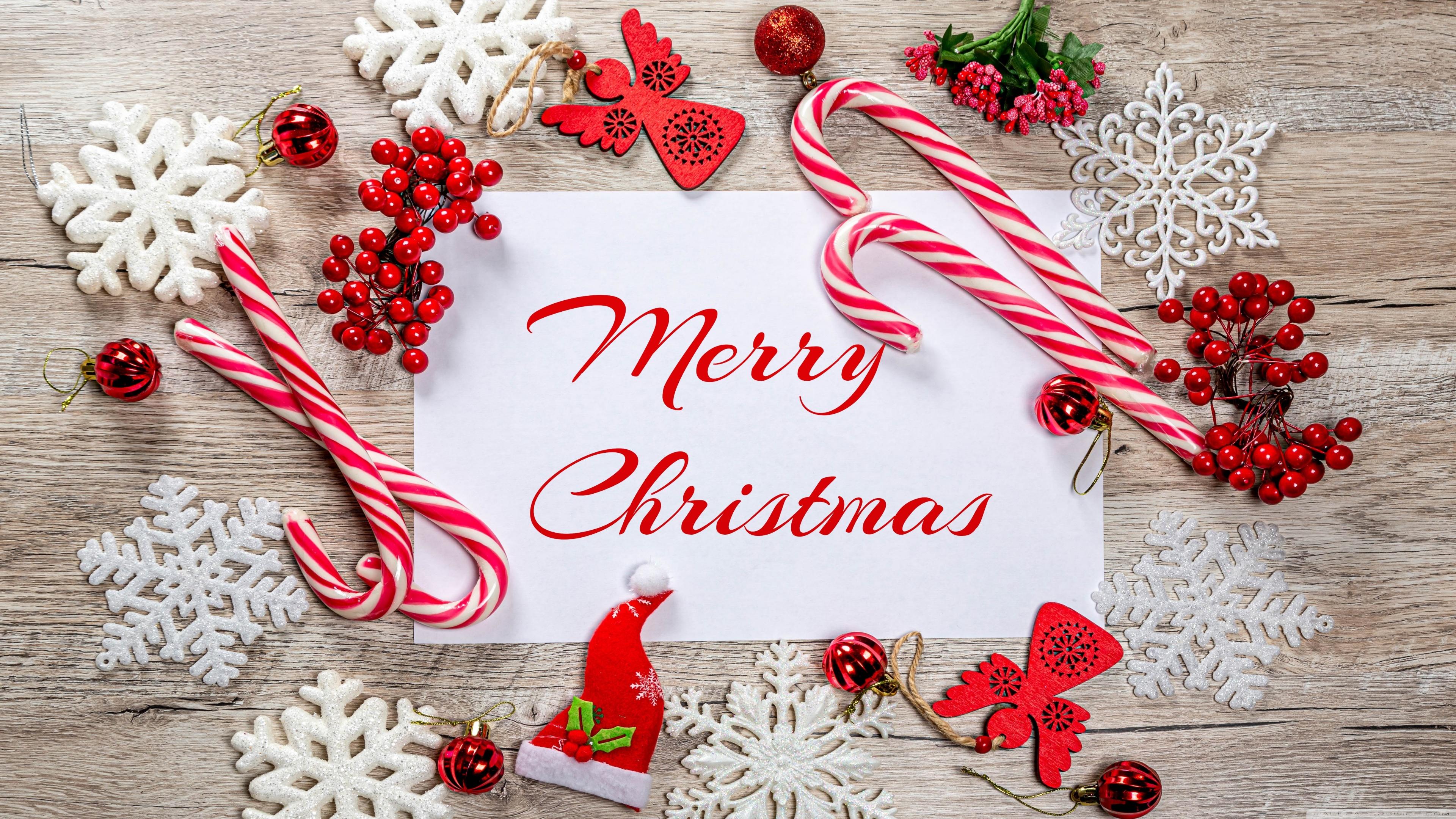 Merry Christmas 4K Wallpaper