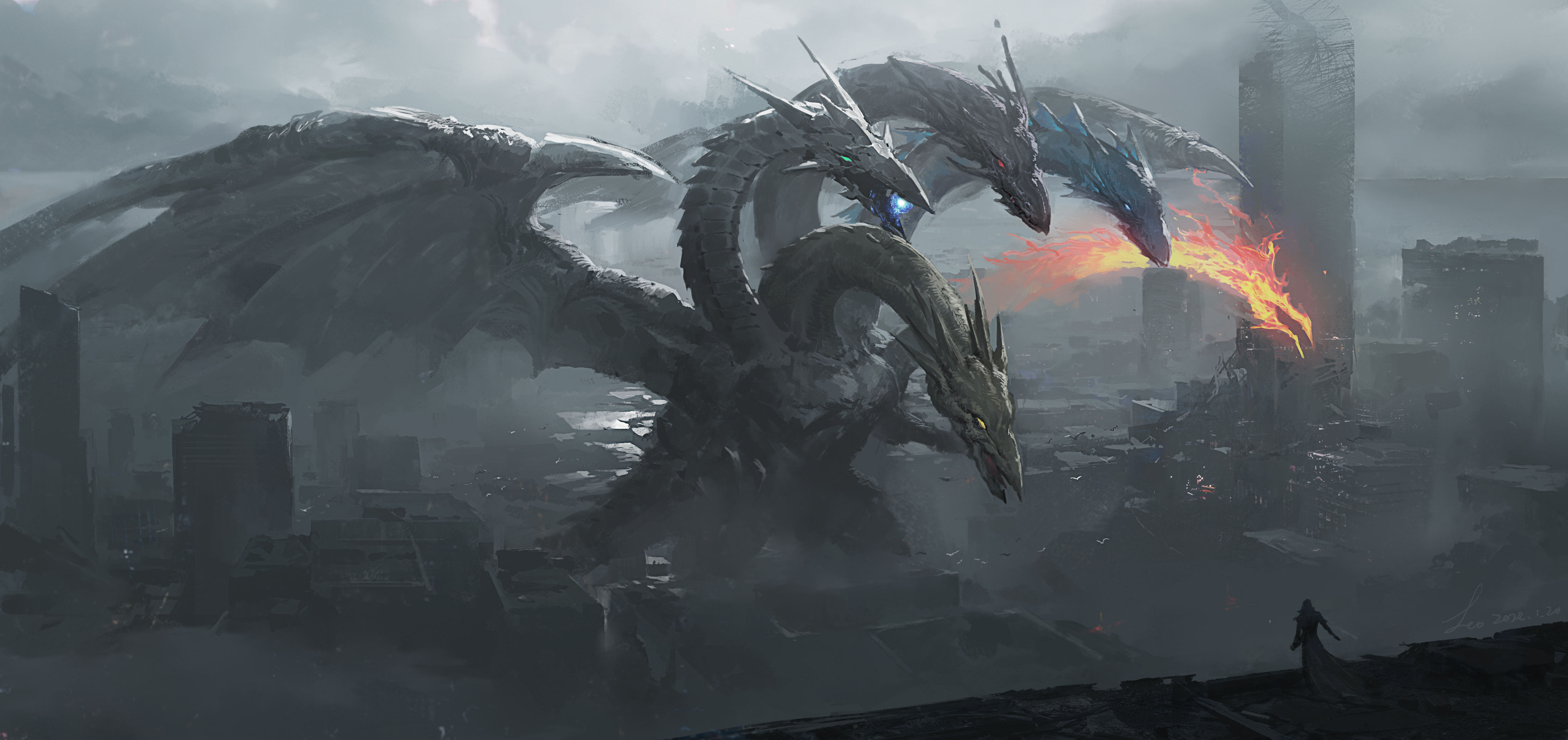 4K Dragon Wallpaper and Background Image