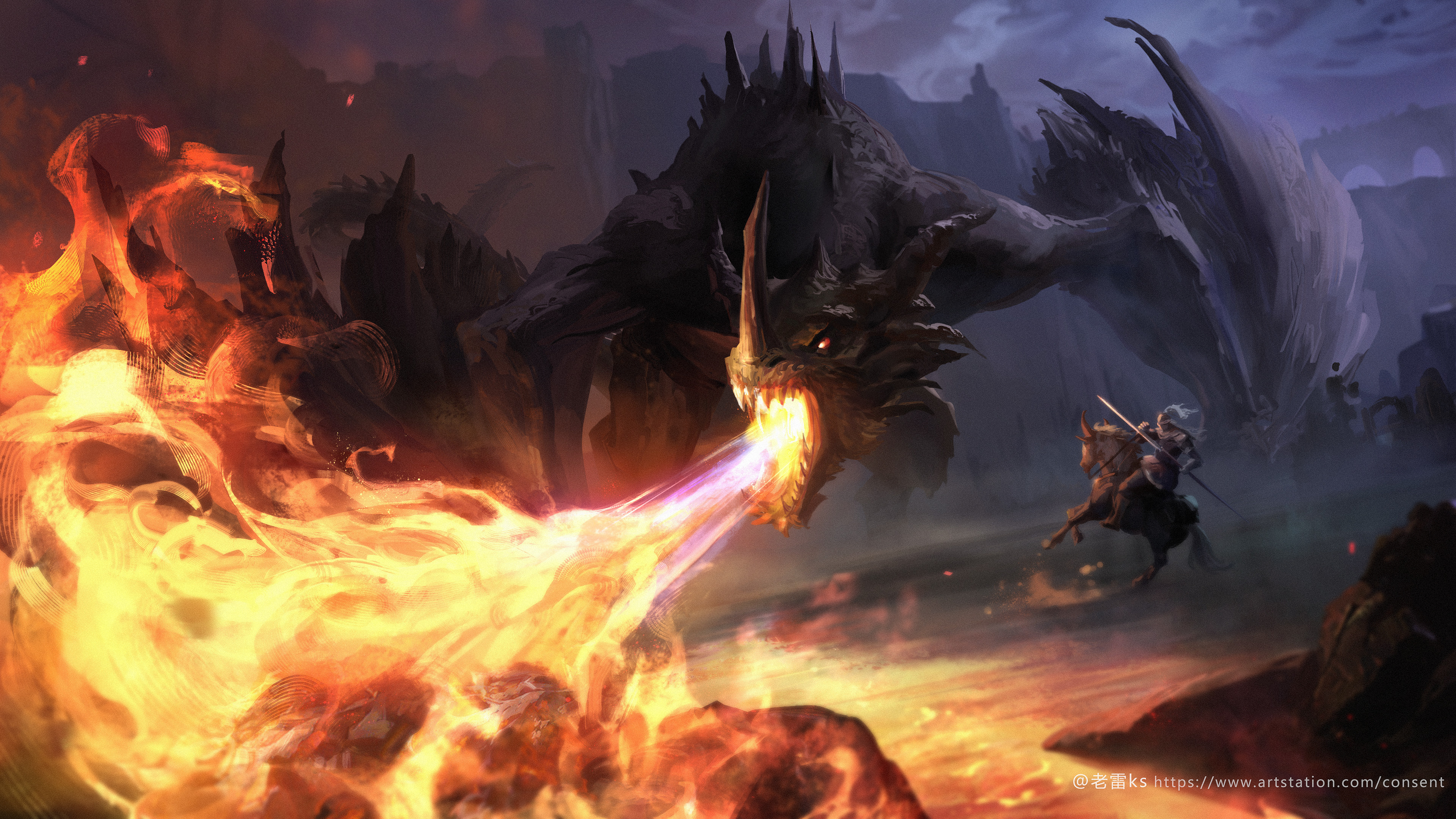 4K Dragon Wallpaper and Background Image