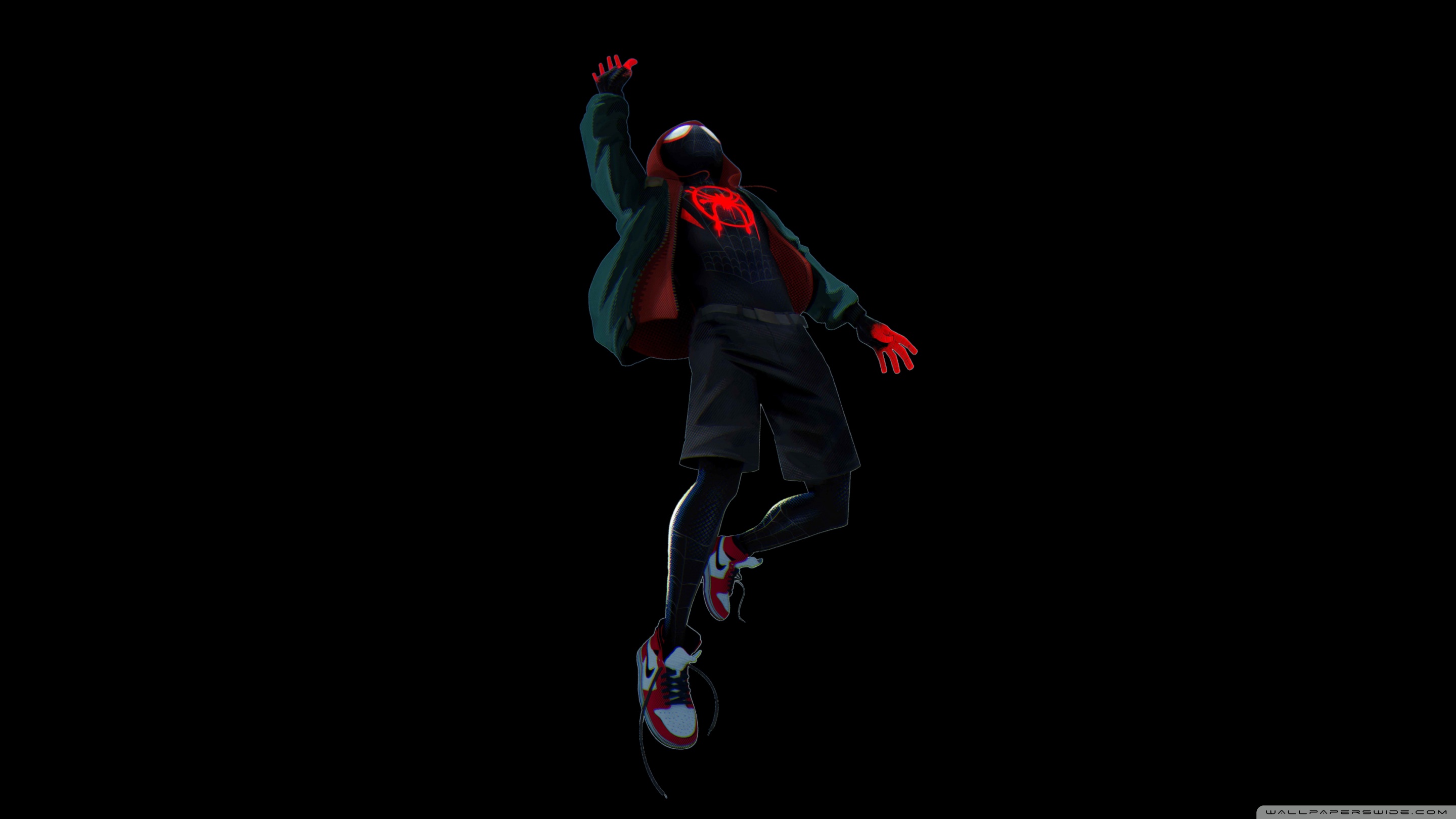 Spider Man Into The Spider Verse Black Ultra HD Desktop Background Wallpaper For 4K UHD TV, Widescreen & UltraWide Desktop & Laptop, Tablet