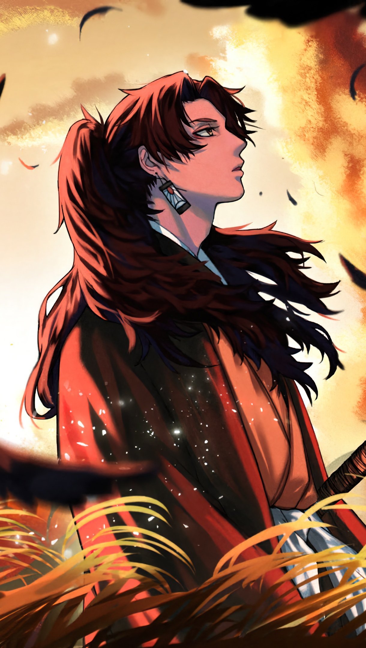Yoriichi Tsugikuni from Kimetsu no Yaiba Anime Wallpaper 4k for iPhone and Mobile Phone