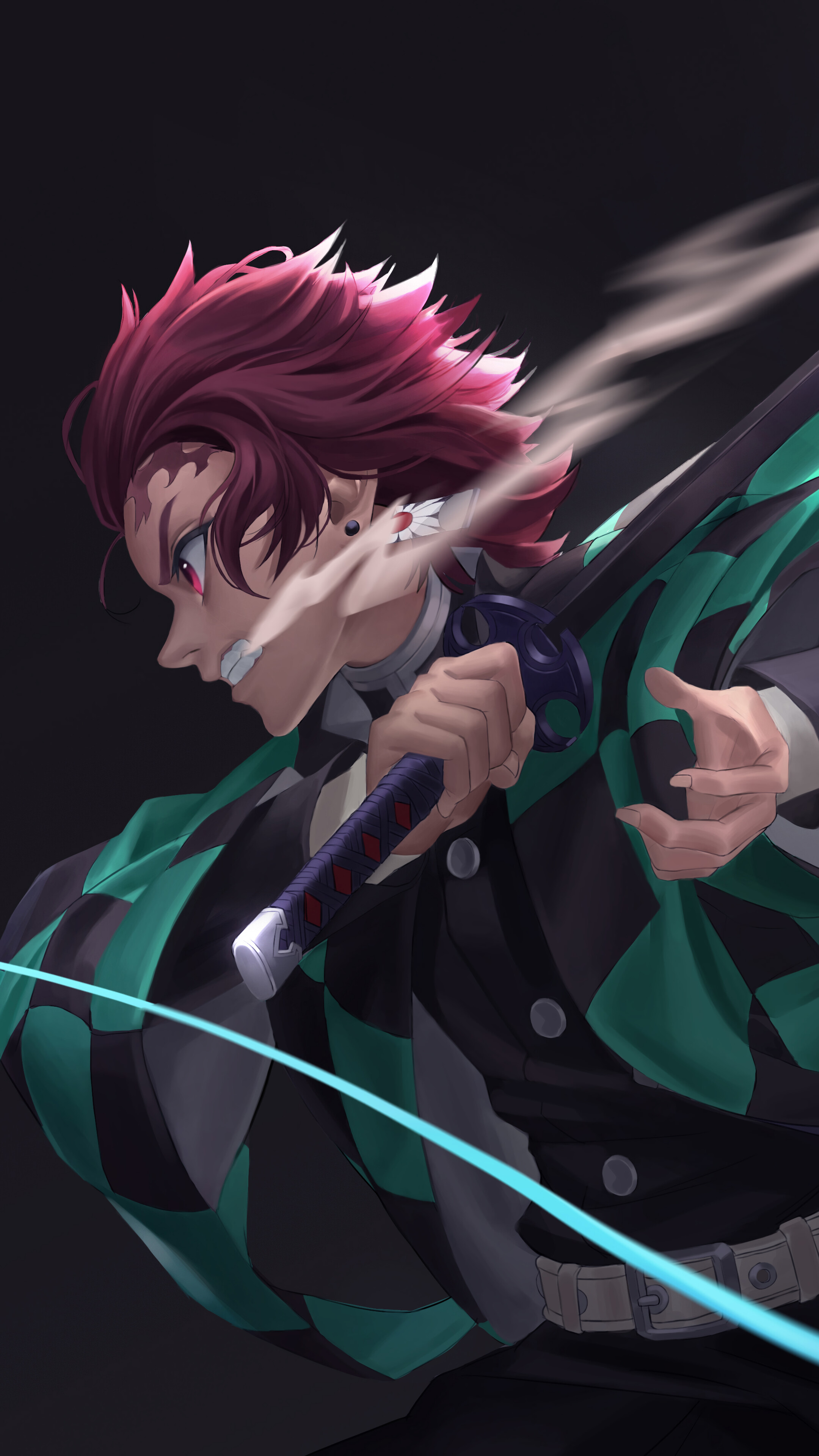 Tanjiro, Kimetsu no Yaiba, 4k HD Phone