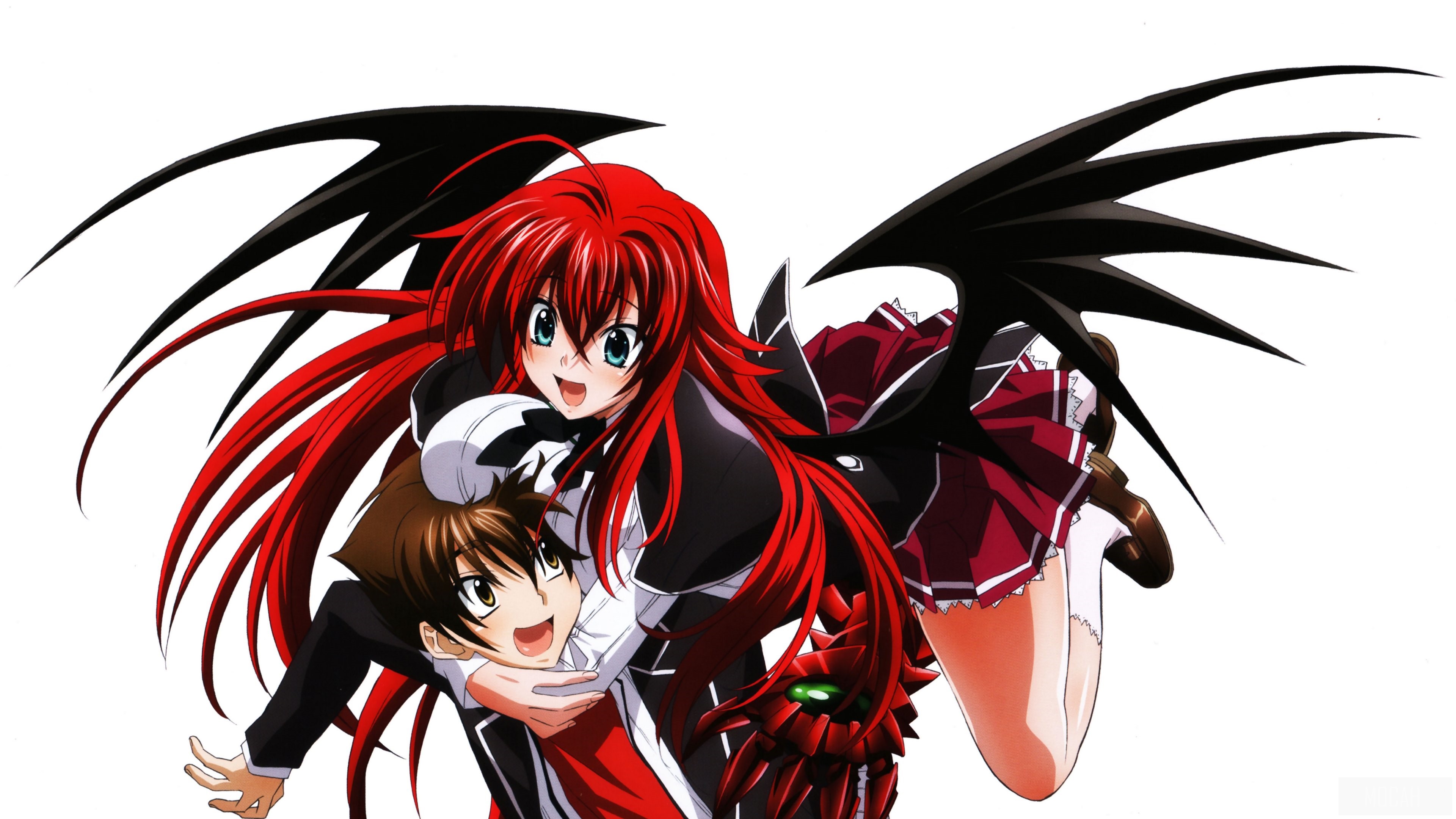 Ddraig, Issei Hyoudou, Rias Gremory 4k Gallery HD Wallpaper