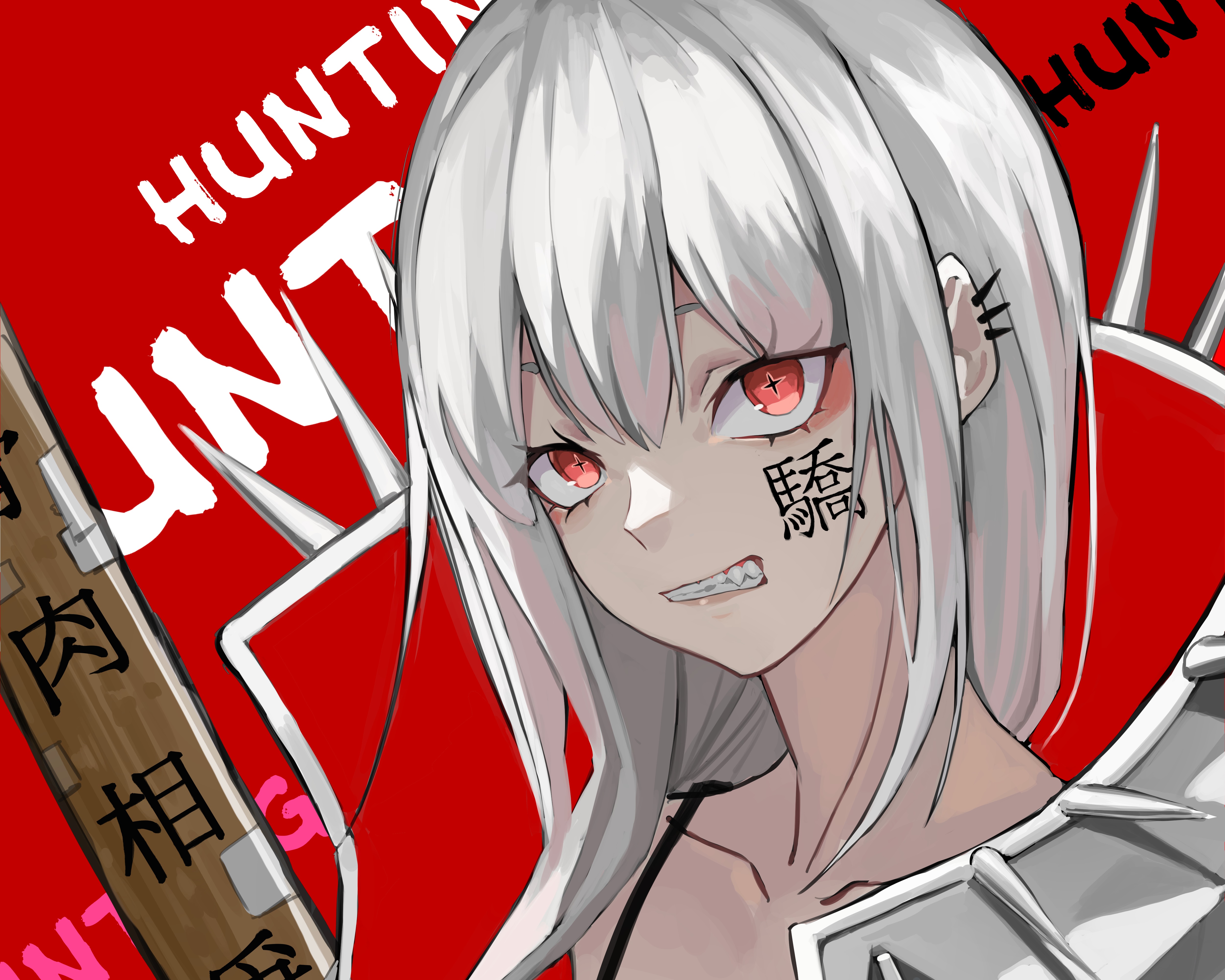 Girl 4K, Red Eyes Gallery HD Wallpaper