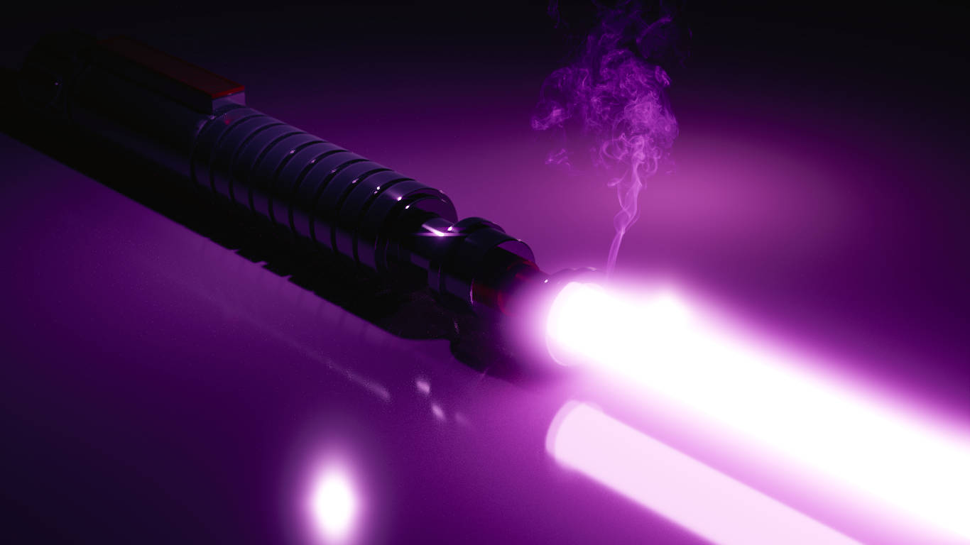 Purple Lightsaber Wallpaper