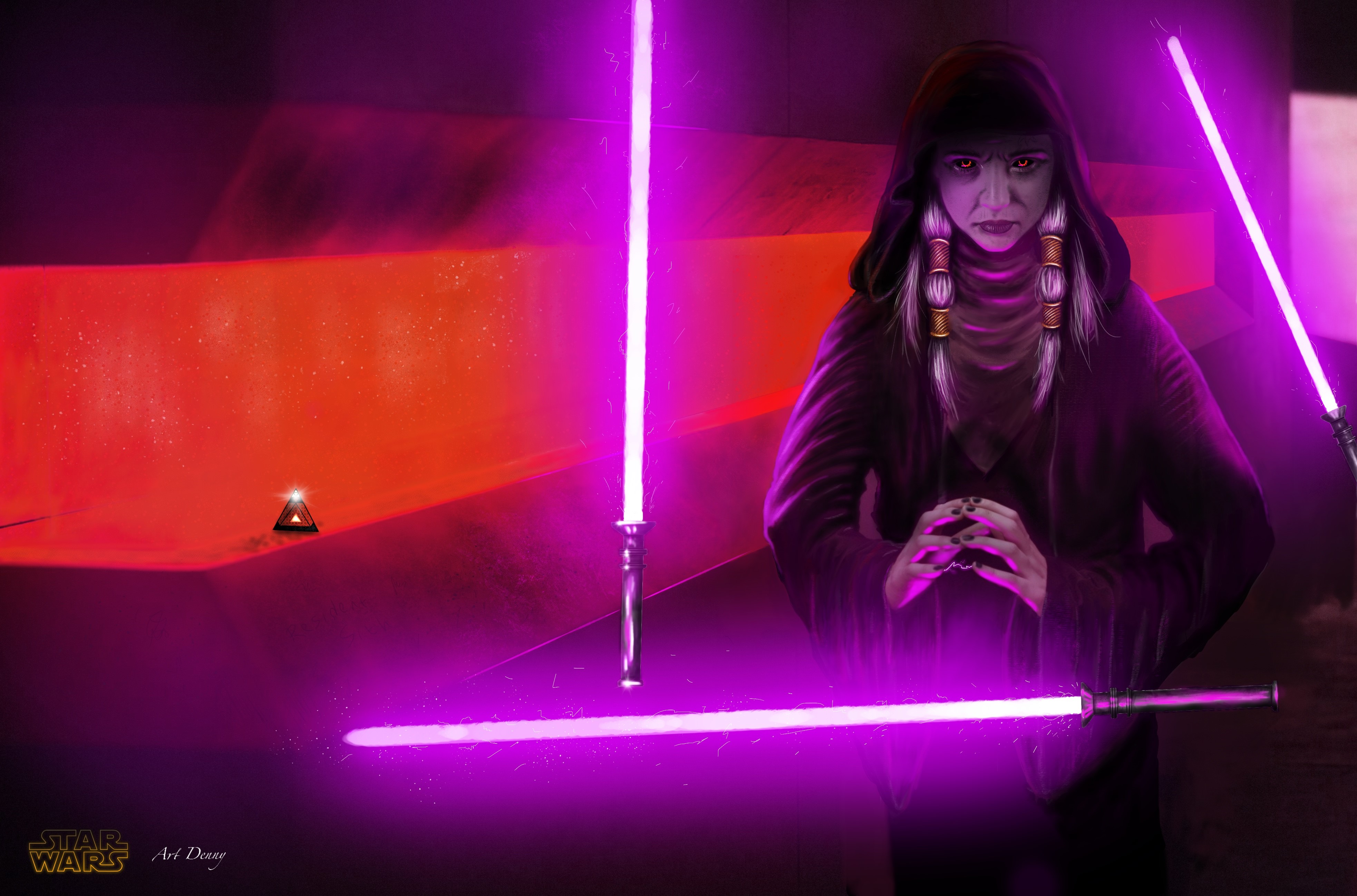 4K, dark, lightsaber, Star Wars, artwork Gallery HD Wallpaper